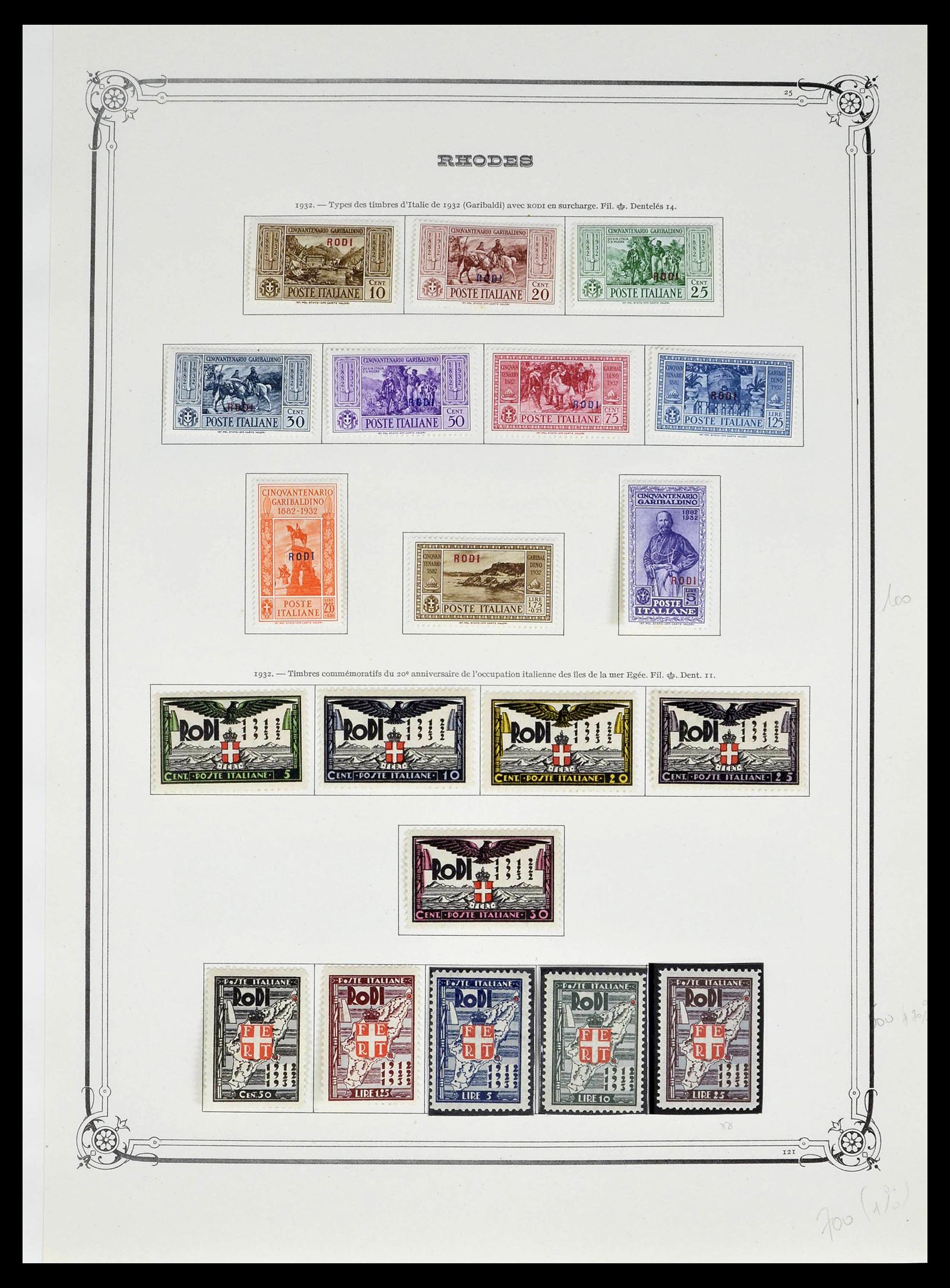 39305 0030 - Postzegelverzameling 39305 Egeïsche Eilanden 1912-1935.