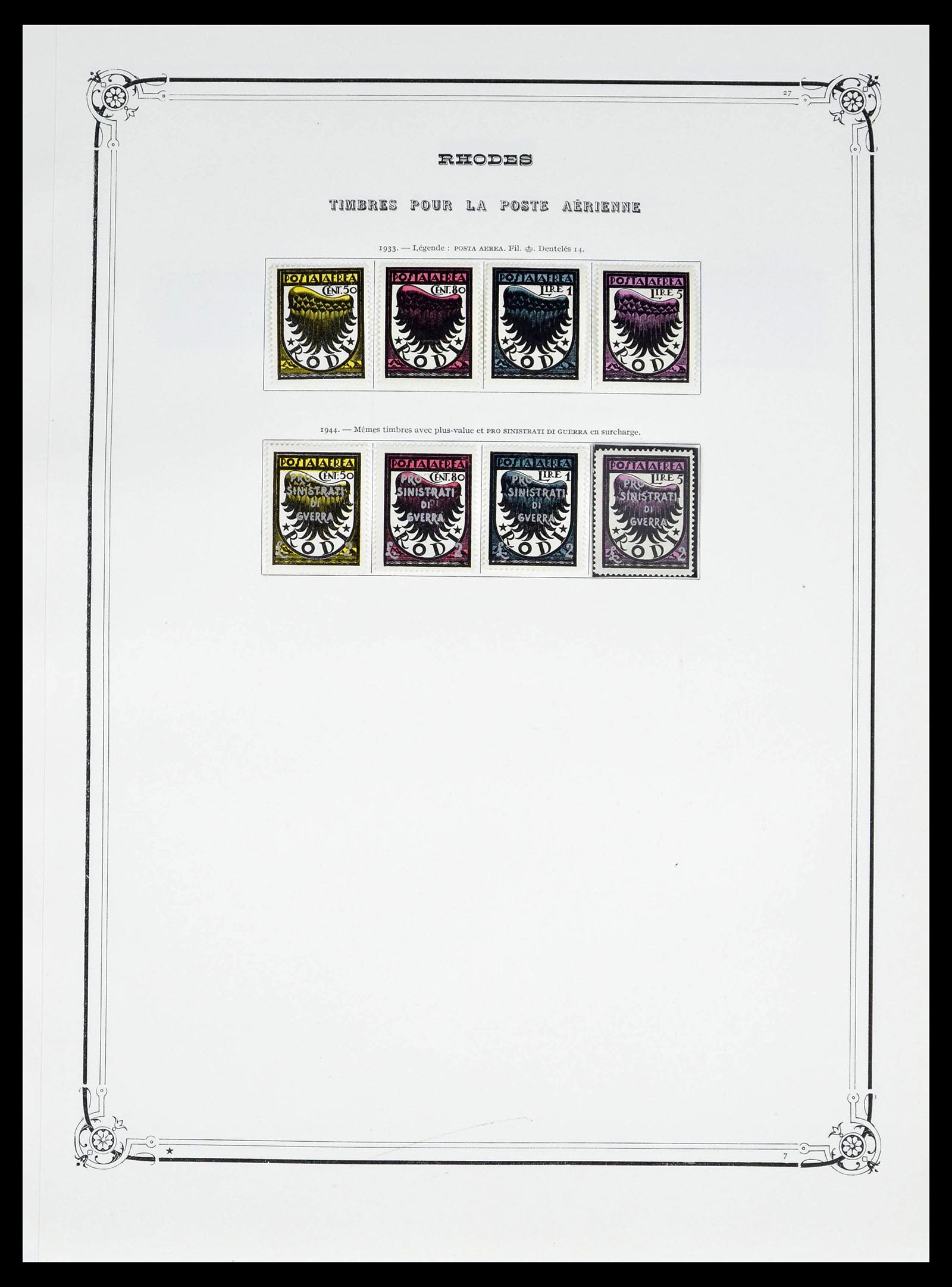 39305 0032 - Postzegelverzameling 39305 Egeïsche Eilanden 1912-1935.