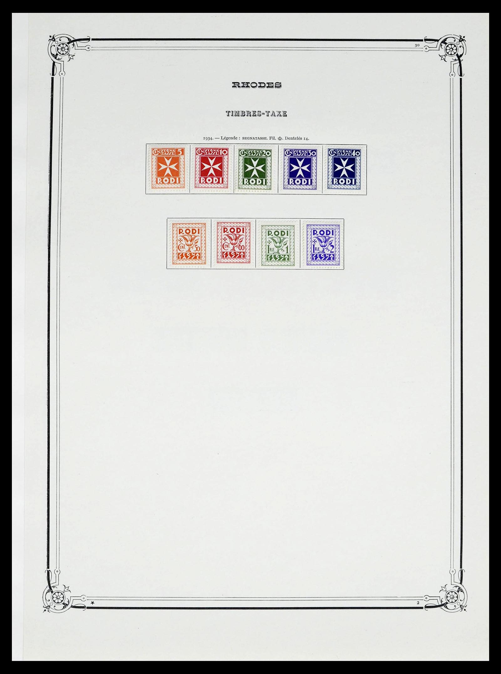 39305 0034 - Postzegelverzameling 39305 Egeïsche Eilanden 1912-1935.