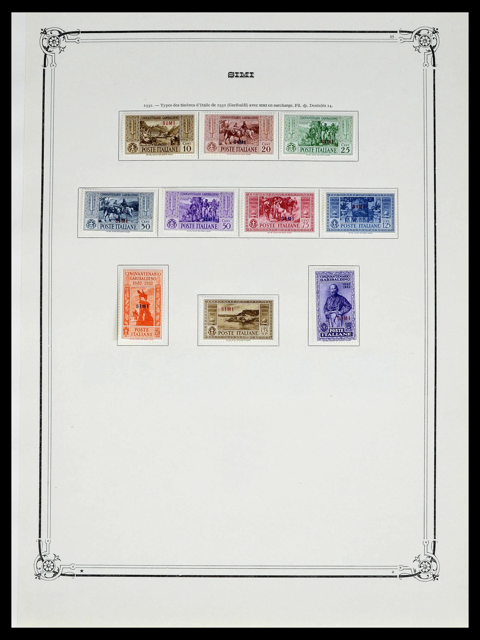 39305 0037 - Postzegelverzameling 39305 Egeïsche Eilanden 1912-1935.