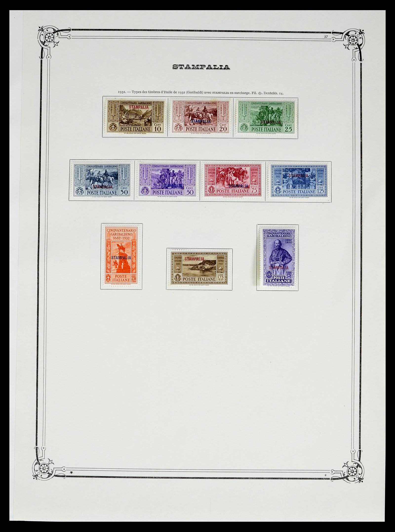 39305 0041 - Postzegelverzameling 39305 Egeïsche Eilanden 1912-1935.