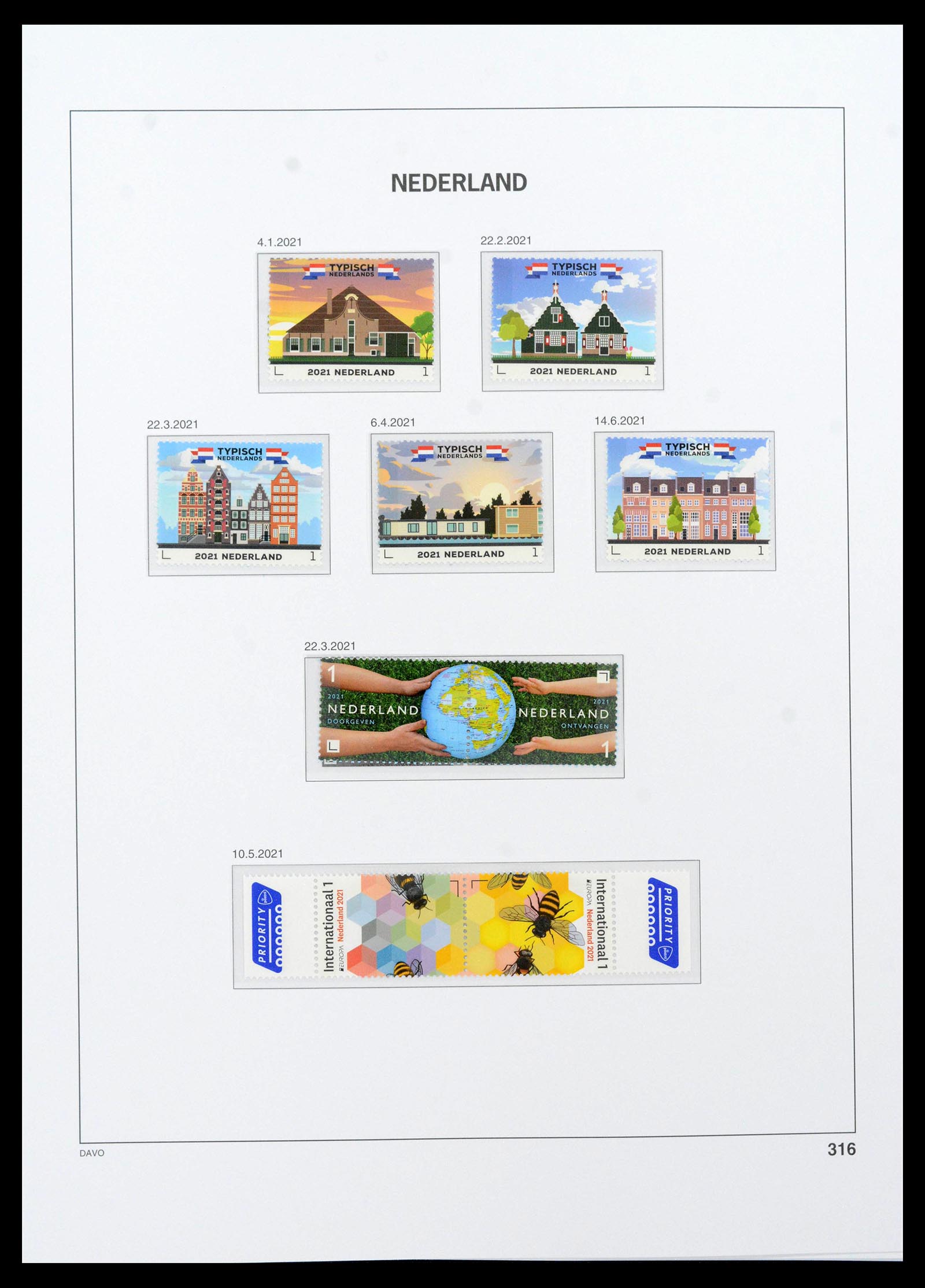 39306 0287 - Stamp collection 39306 Netherlands 1990-2021!