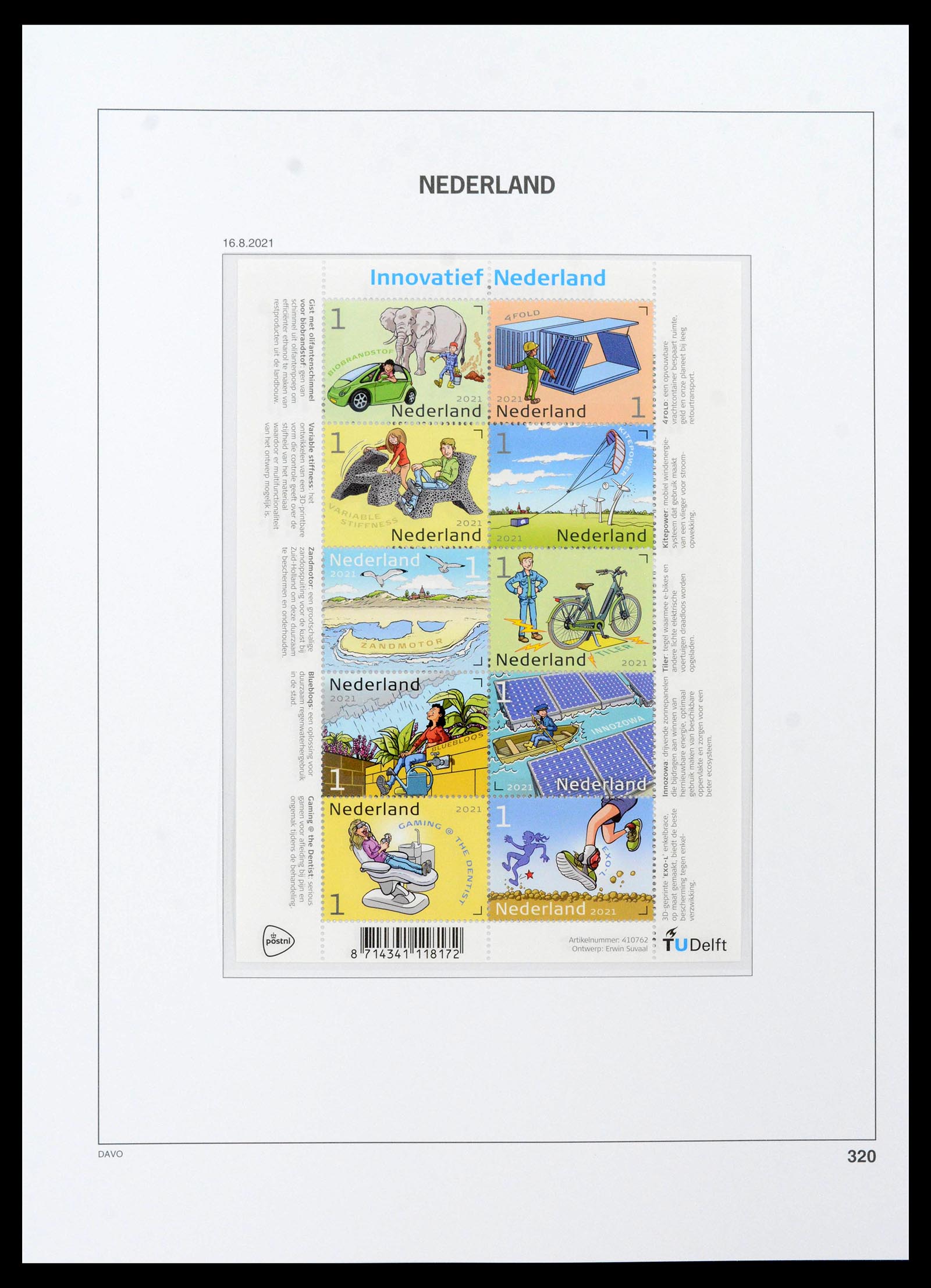 39306 0291 - Stamp collection 39306 Netherlands 1990-2021!