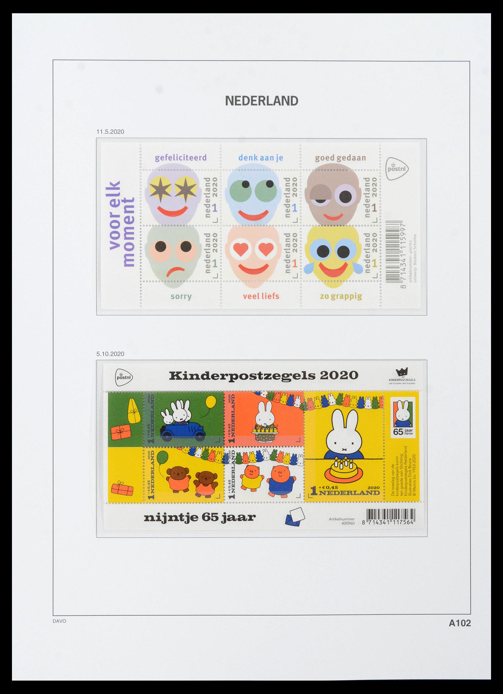 39306 0298 - Stamp collection 39306 Netherlands 1990-2021!