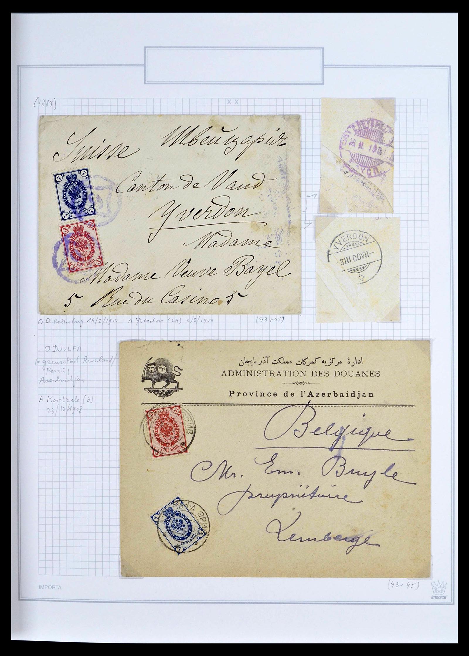39308 0024 - Postzegelverzameling 39308 Rusland 1848-1945.