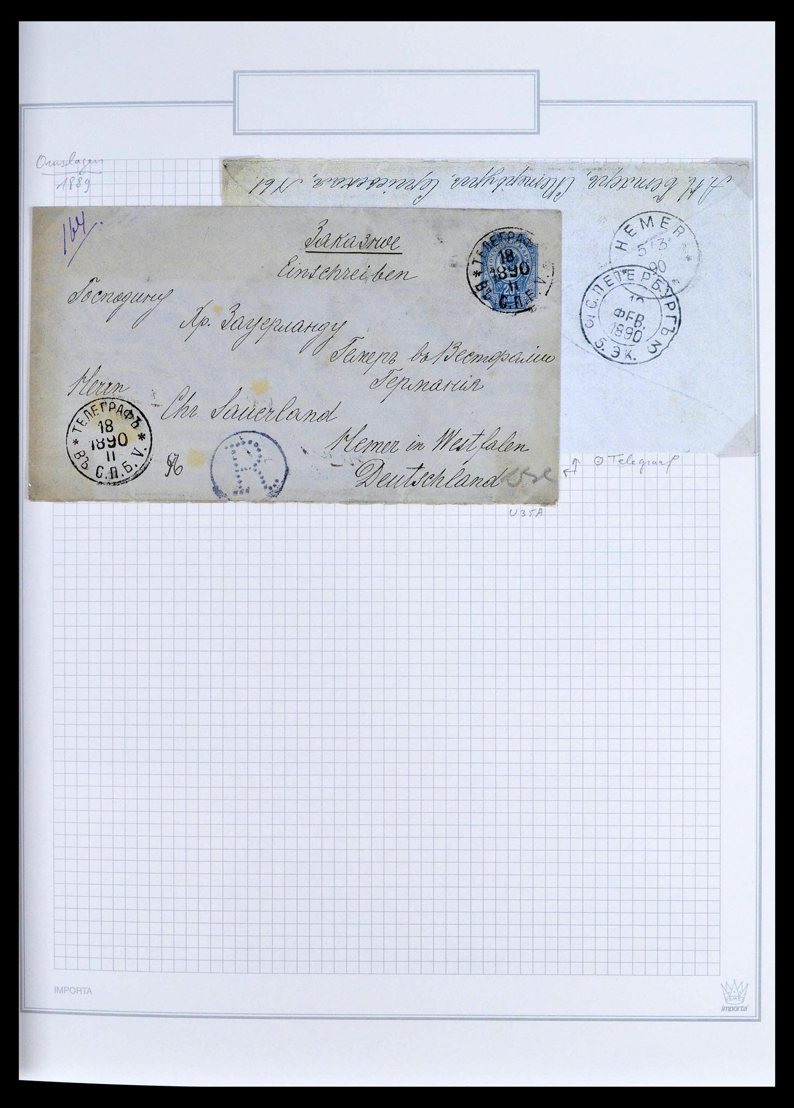 39308 0033 - Postzegelverzameling 39308 Rusland 1848-1945.
