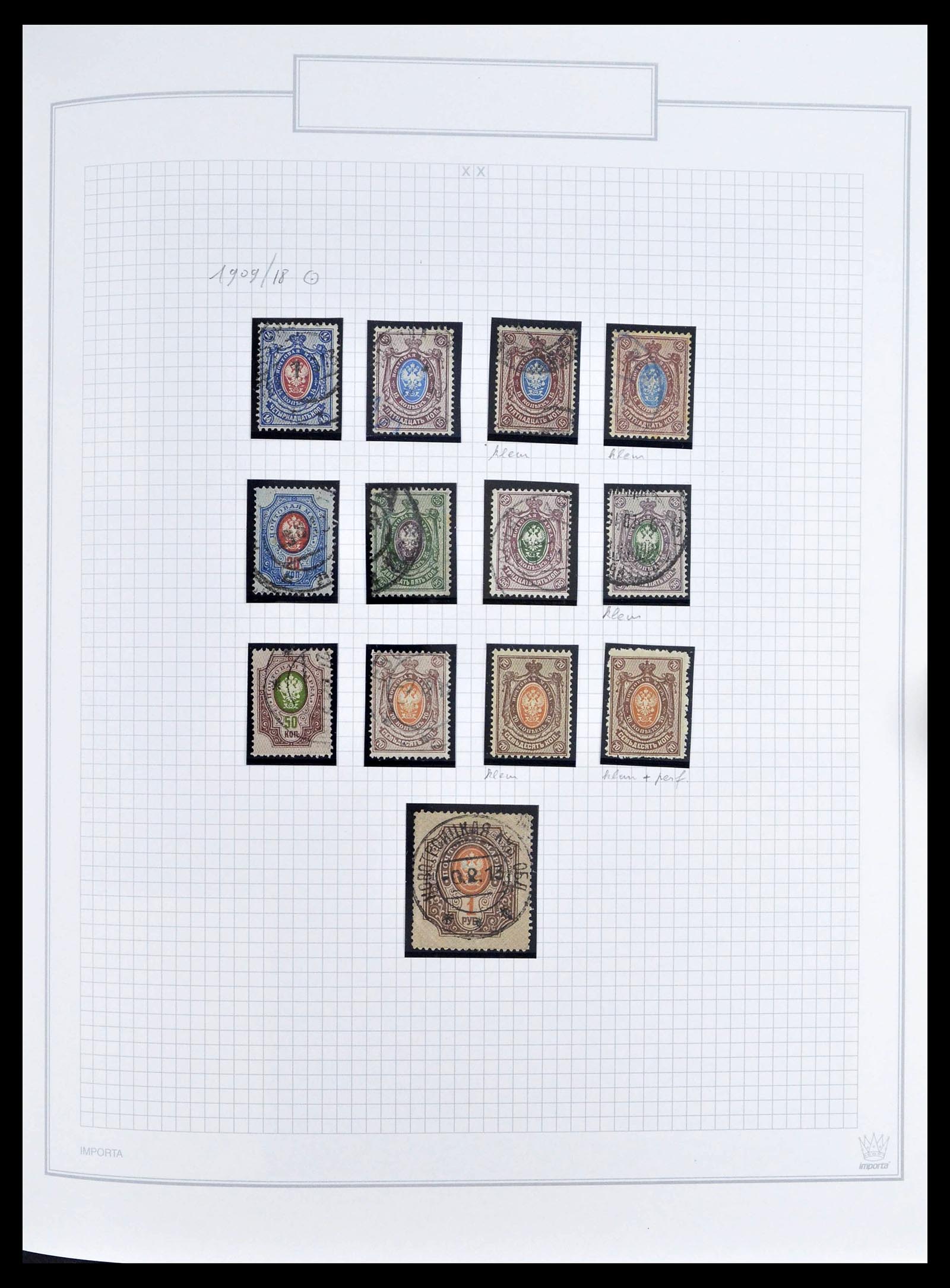 39308 0052 - Postzegelverzameling 39308 Rusland 1848-1945.