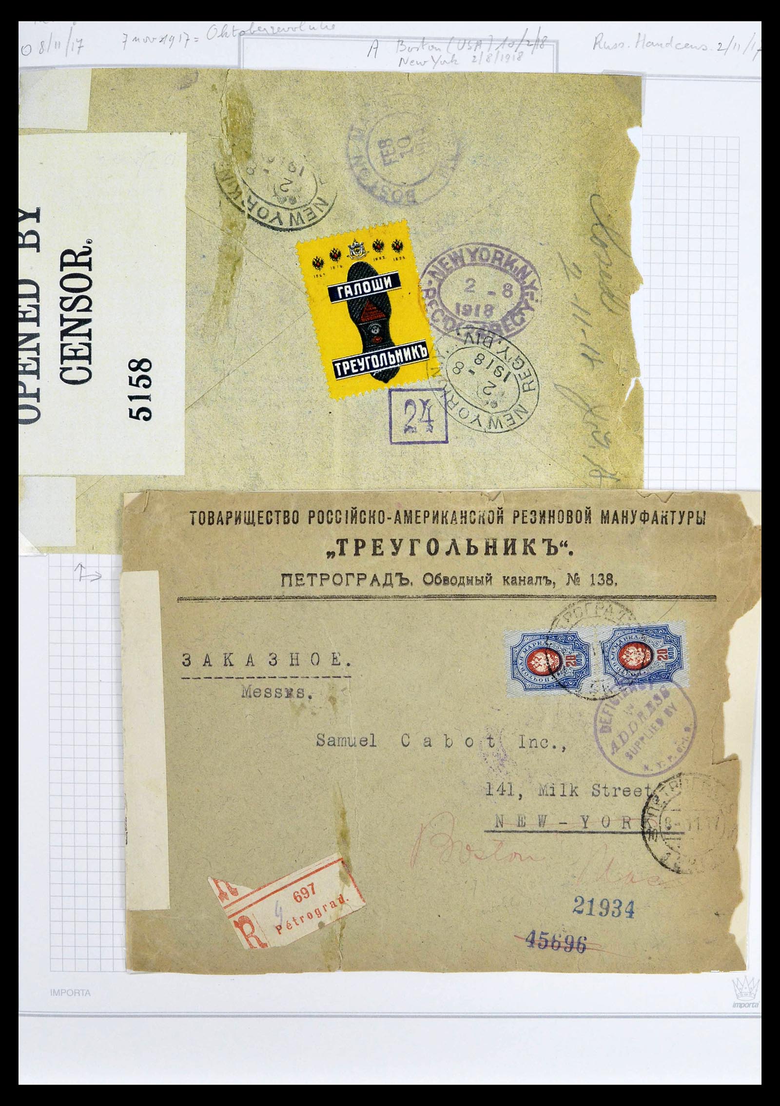 39308 0082 - Postzegelverzameling 39308 Rusland 1848-1945.
