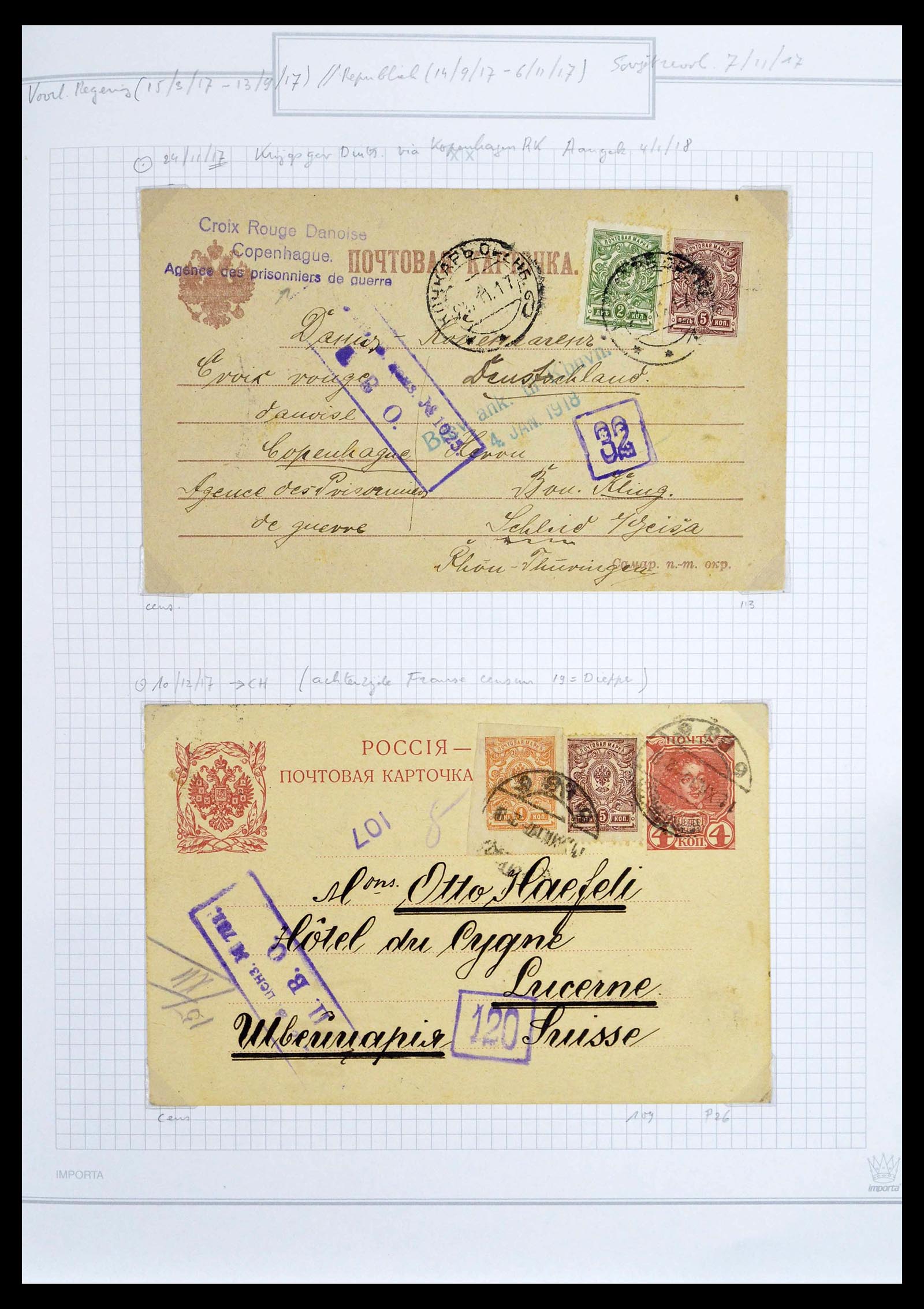 39308 0083 - Postzegelverzameling 39308 Rusland 1848-1945.
