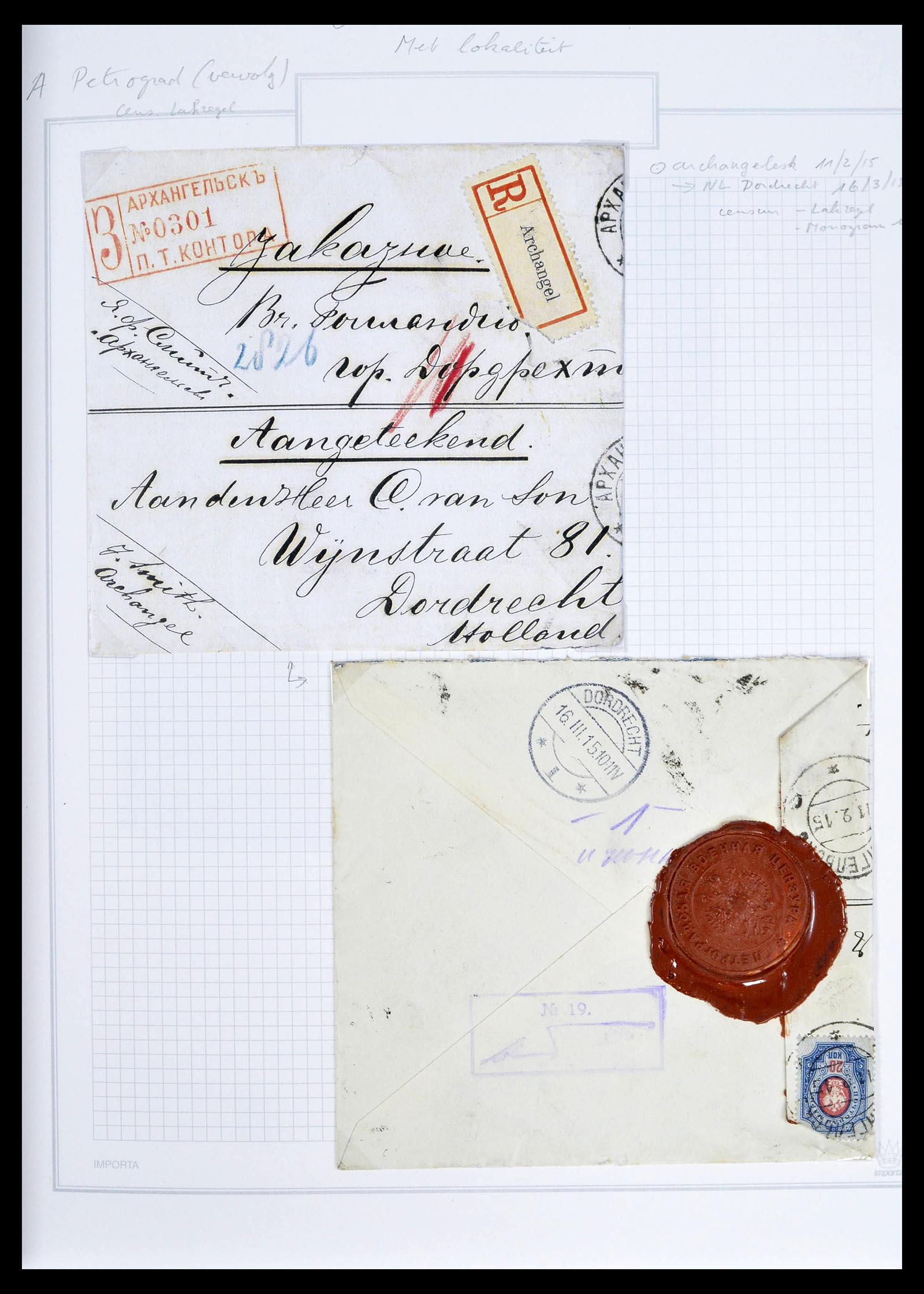 39308 0099 - Postzegelverzameling 39308 Rusland 1848-1945.