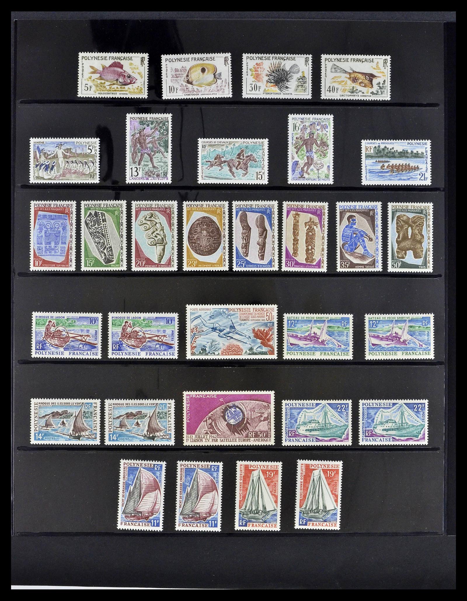 39309 0004 - Postzegelverzameling 39309 Polynesië 1948-2001.