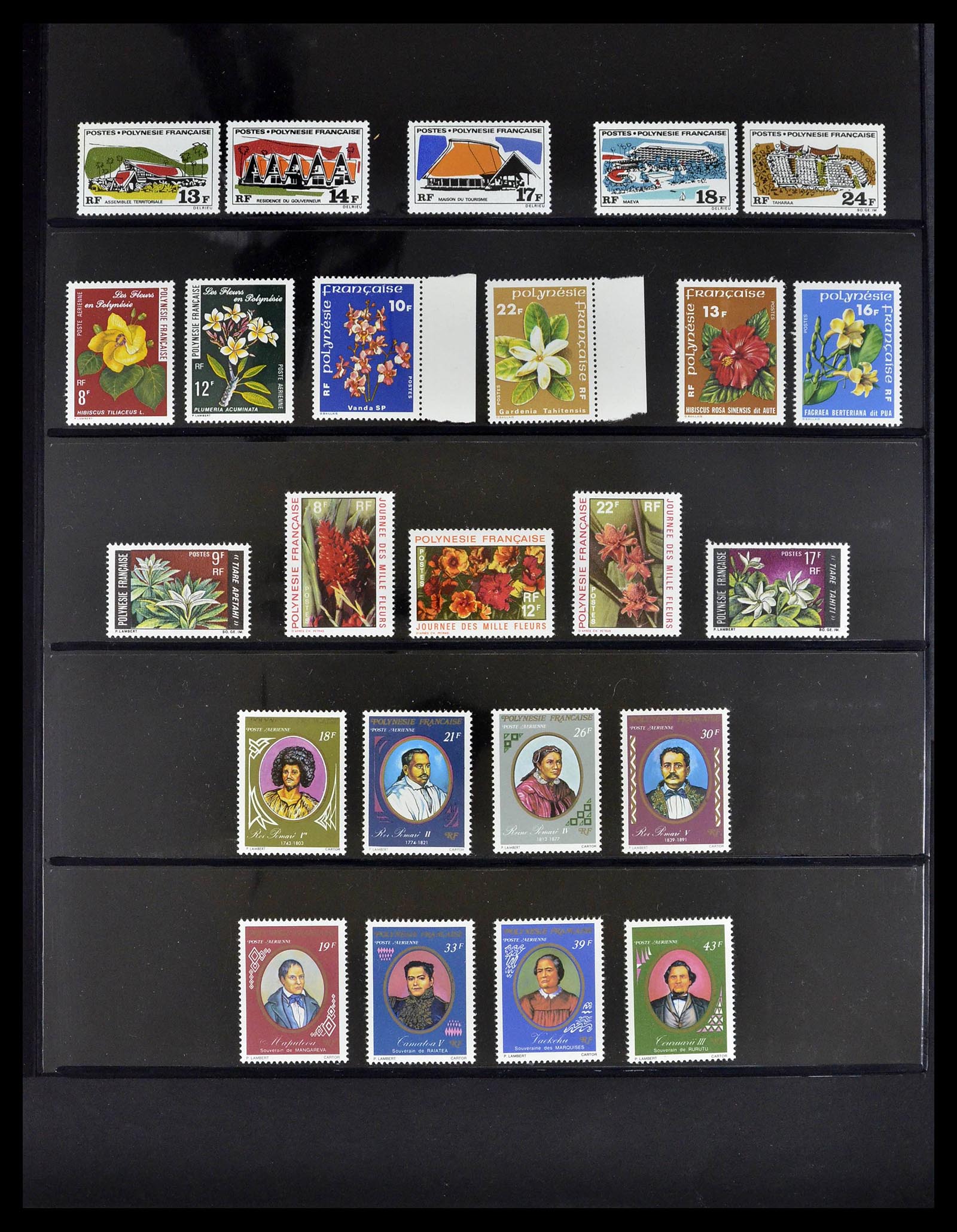 39309 0005 - Postzegelverzameling 39309 Polynesië 1948-2001.