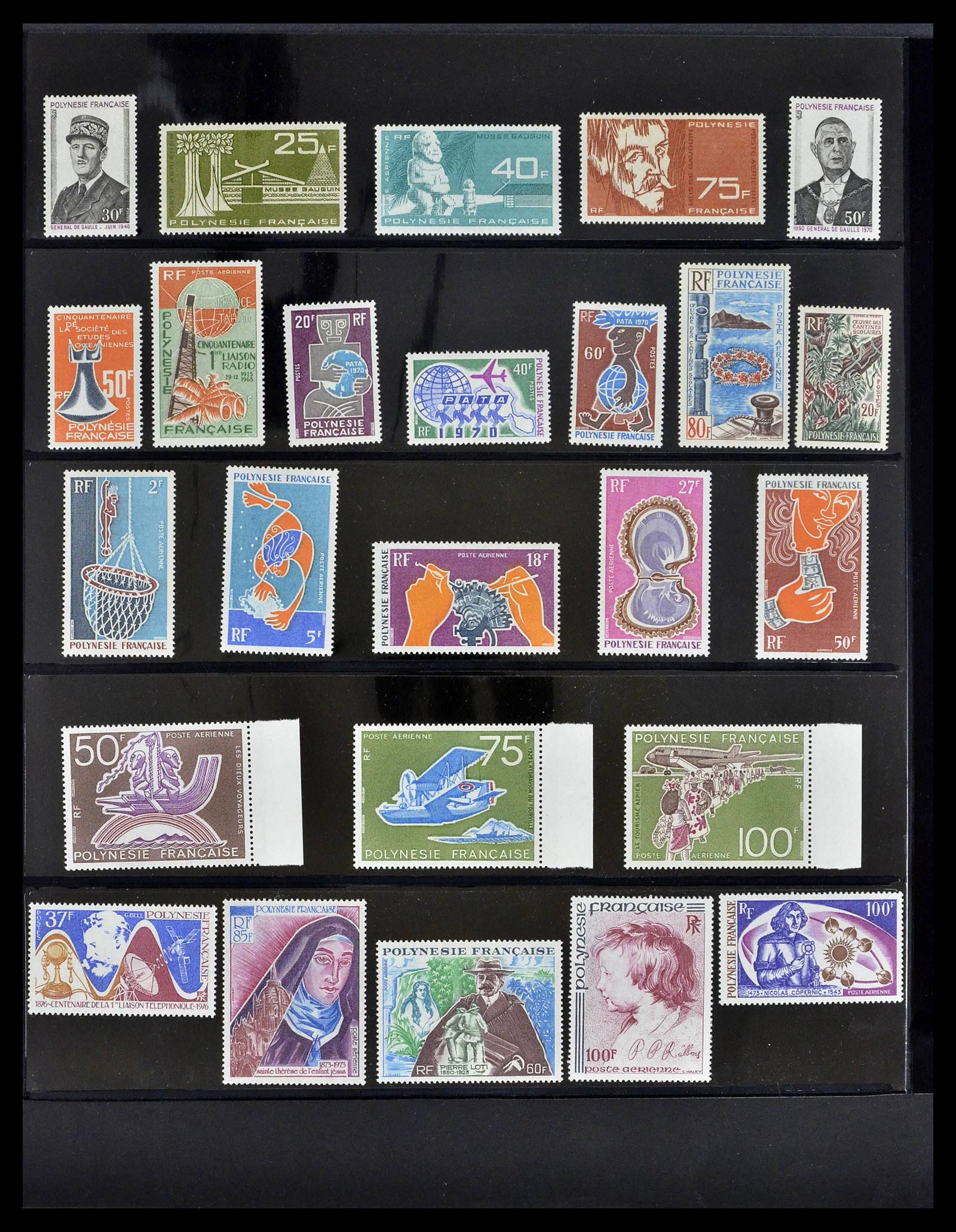 39309 0006 - Stamp collection 39309 Polynesië 1948-2001.