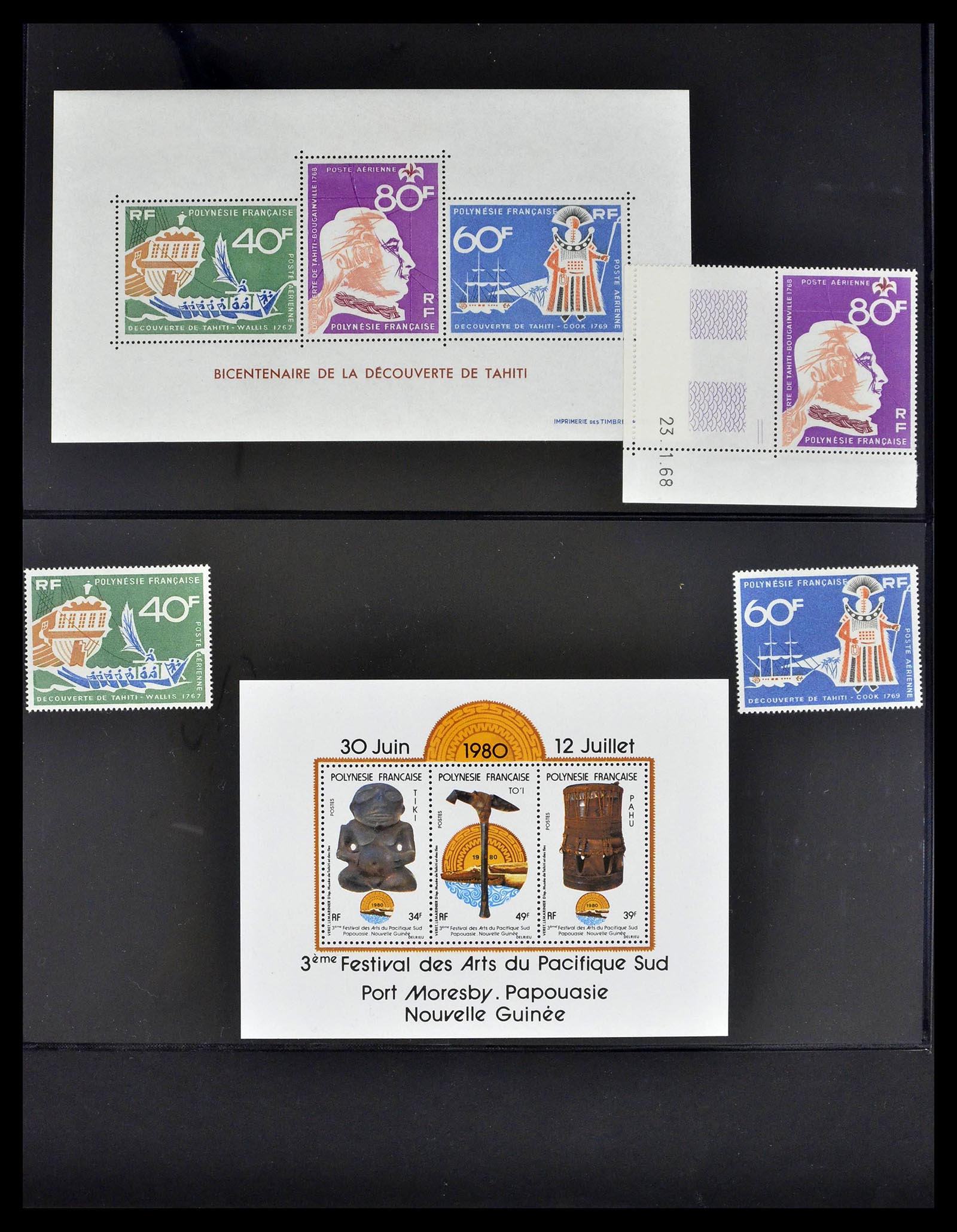 39309 0007 - Postzegelverzameling 39309 Polynesië 1948-2001.