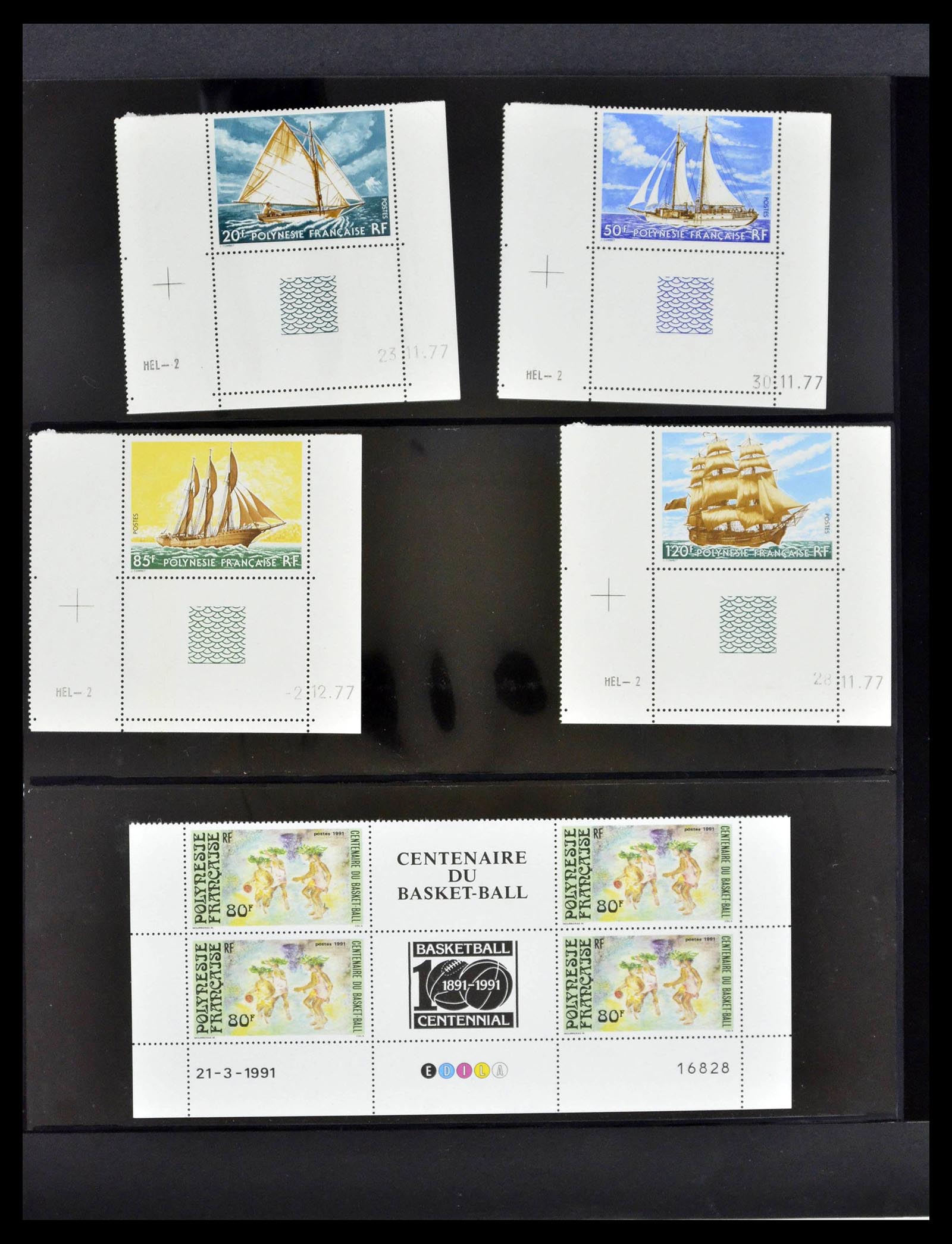 39309 0010 - Stamp collection 39309 Polynesië 1948-2001.