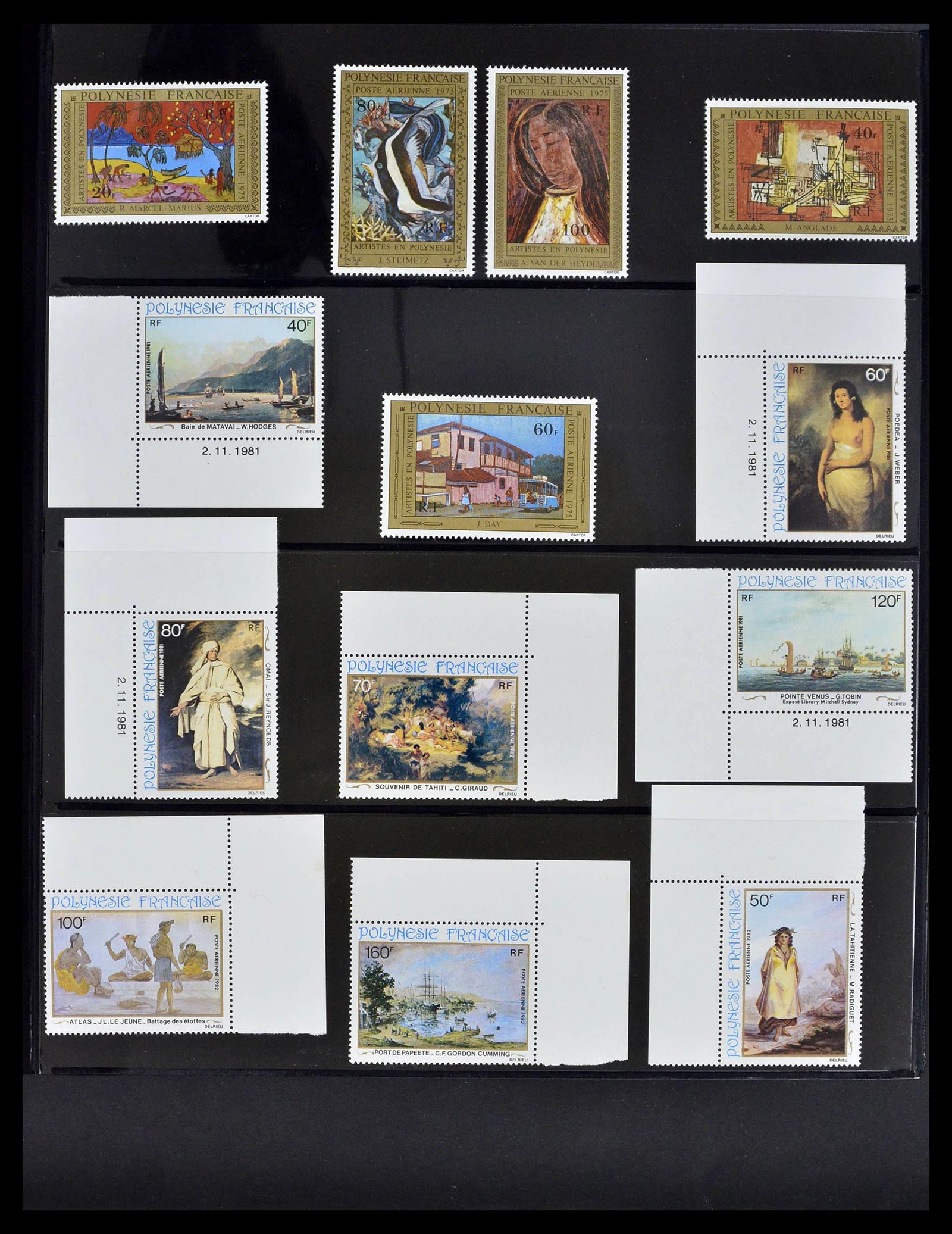 39309 0013 - Stamp collection 39309 Polynesië 1948-2001.