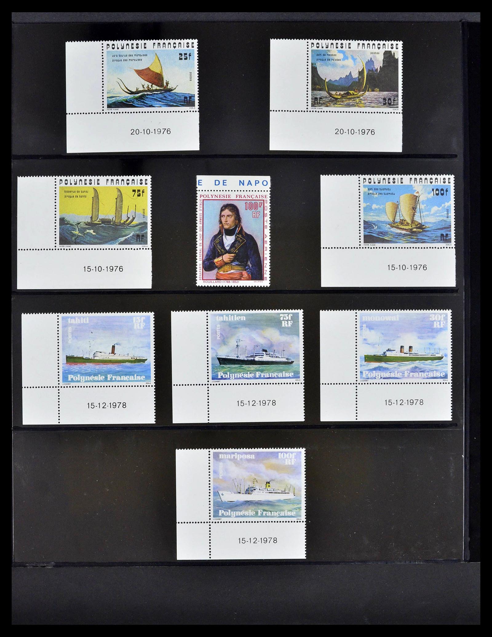 39309 0014 - Stamp collection 39309 Polynesië 1948-2001.
