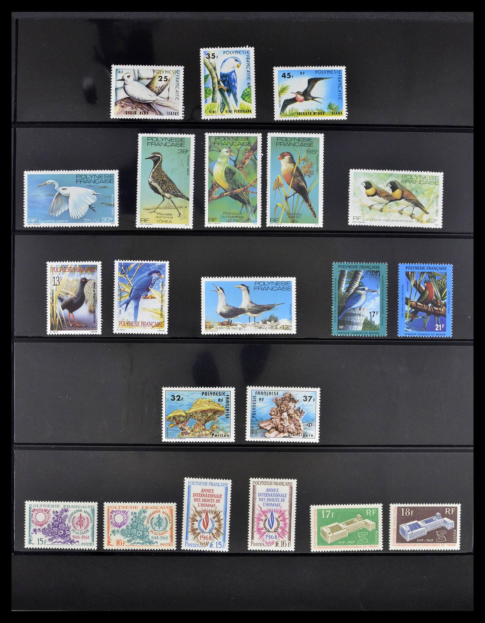 39309 0019 - Stamp collection 39309 Polynesië 1948-2001.
