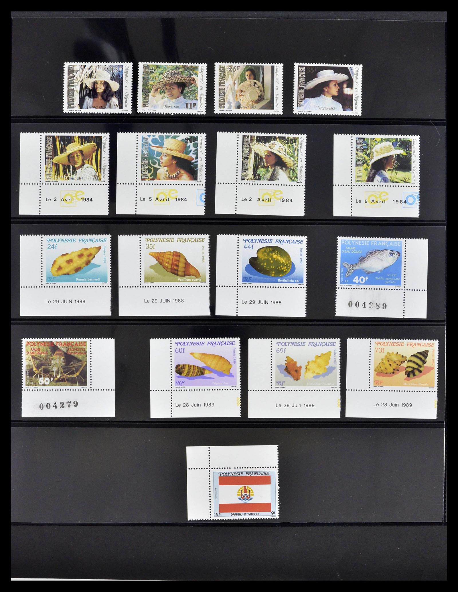 39309 0020 - Postzegelverzameling 39309 Polynesië 1948-2001.
