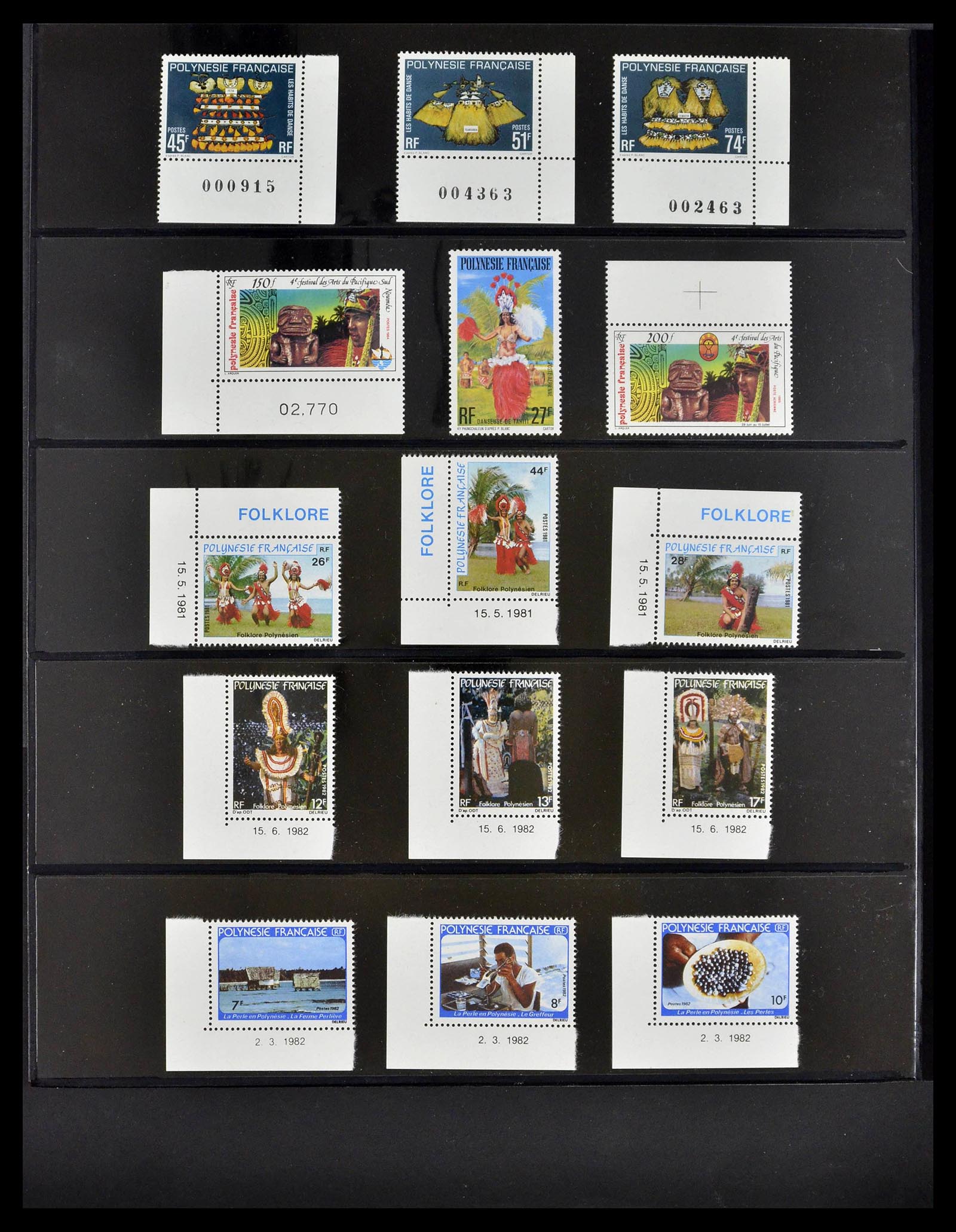 39309 0022 - Postzegelverzameling 39309 Polynesië 1948-2001.