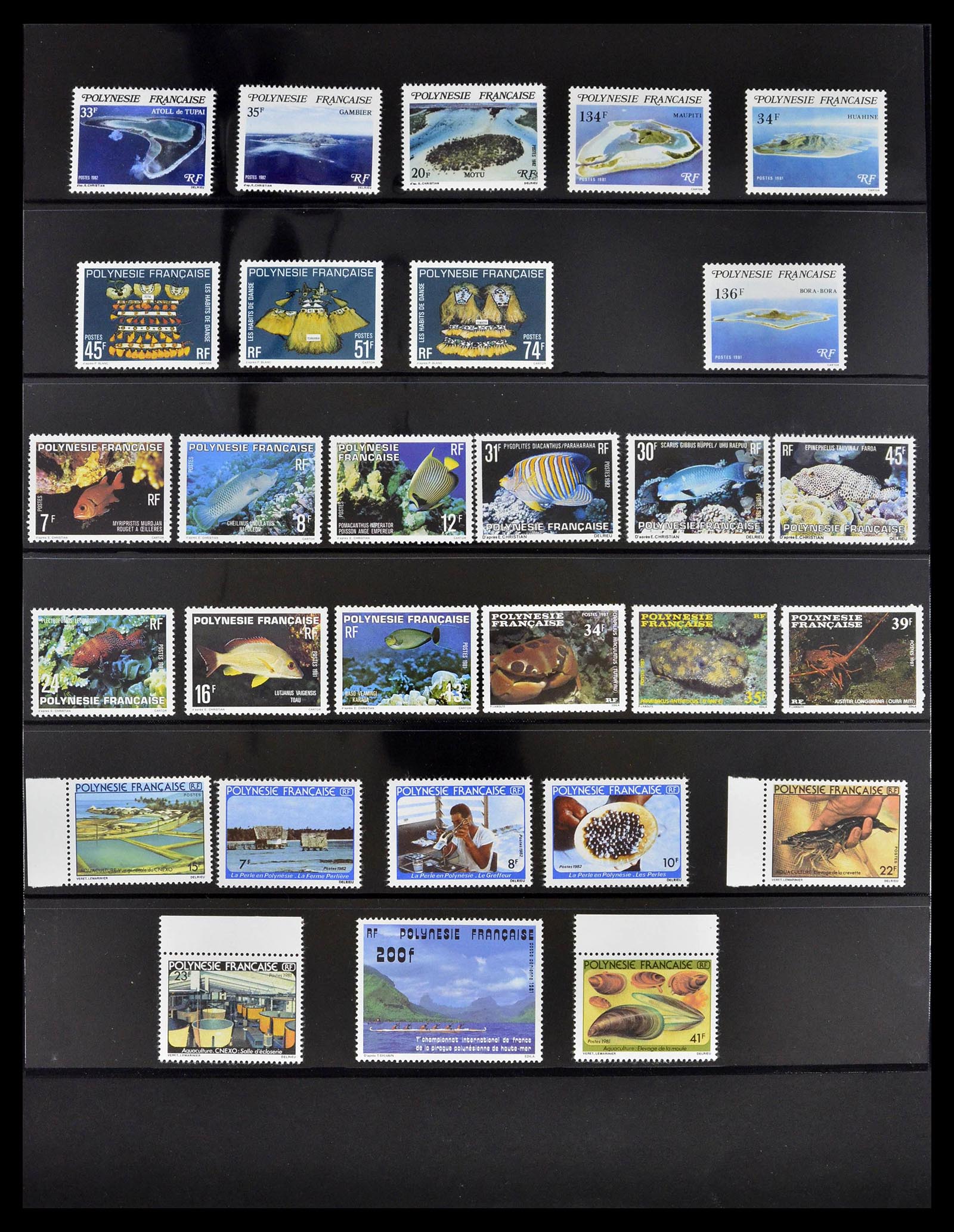 39309 0023 - Postzegelverzameling 39309 Polynesië 1948-2001.