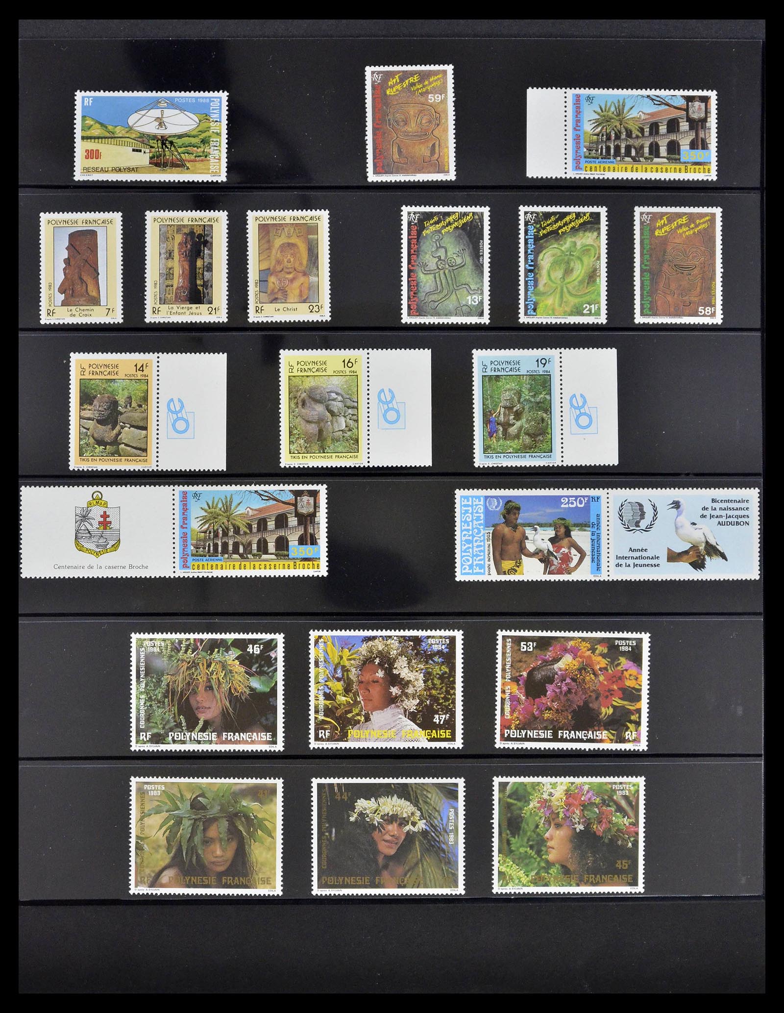 39309 0024 - Postzegelverzameling 39309 Polynesië 1948-2001.