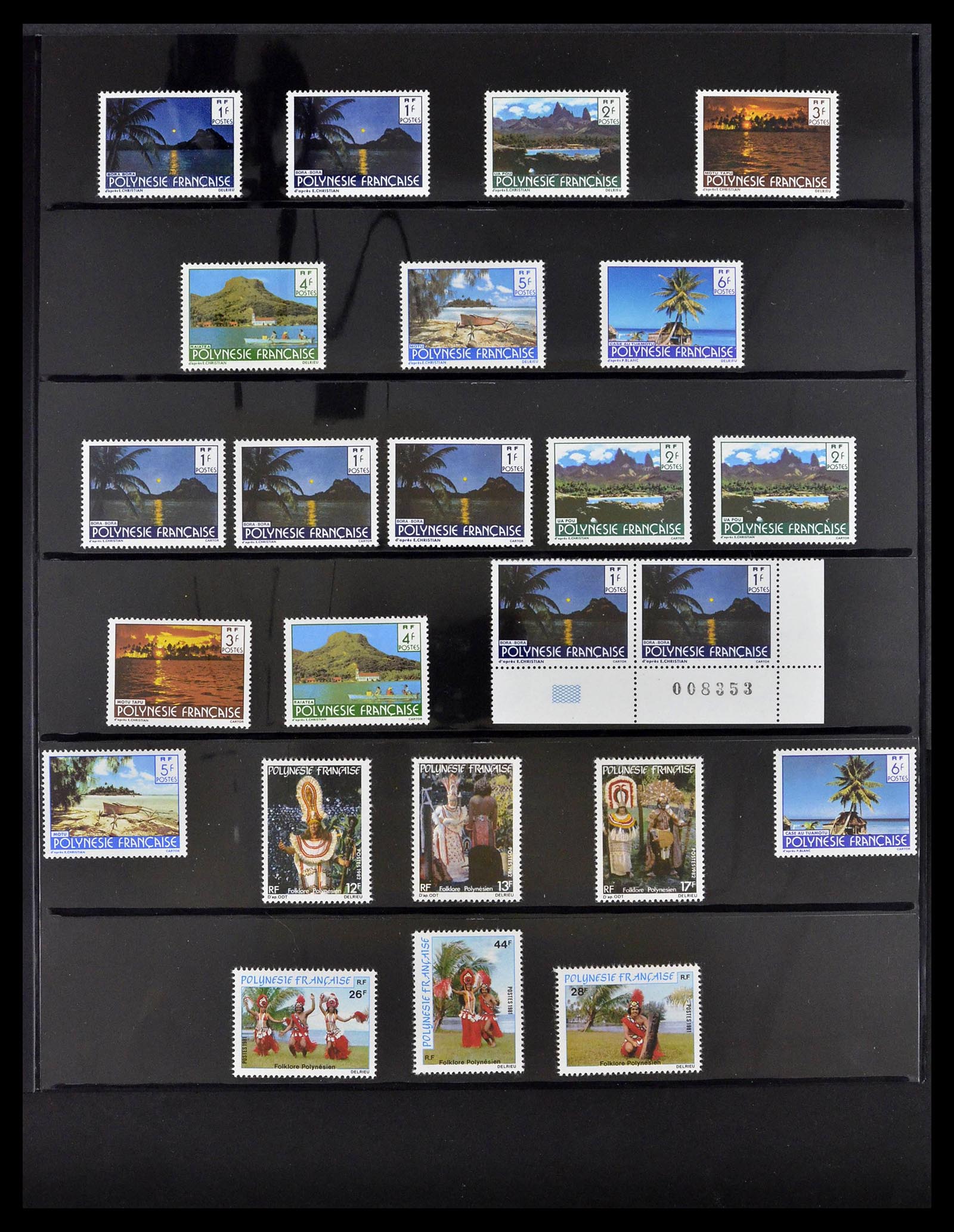 39309 0025 - Postzegelverzameling 39309 Polynesië 1948-2001.