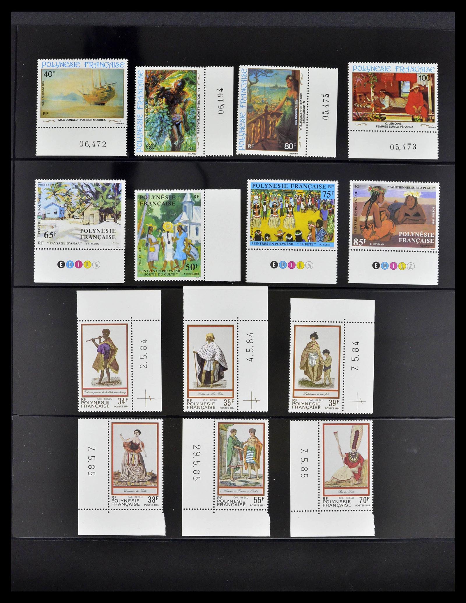 39309 0027 - Postzegelverzameling 39309 Polynesië 1948-2001.