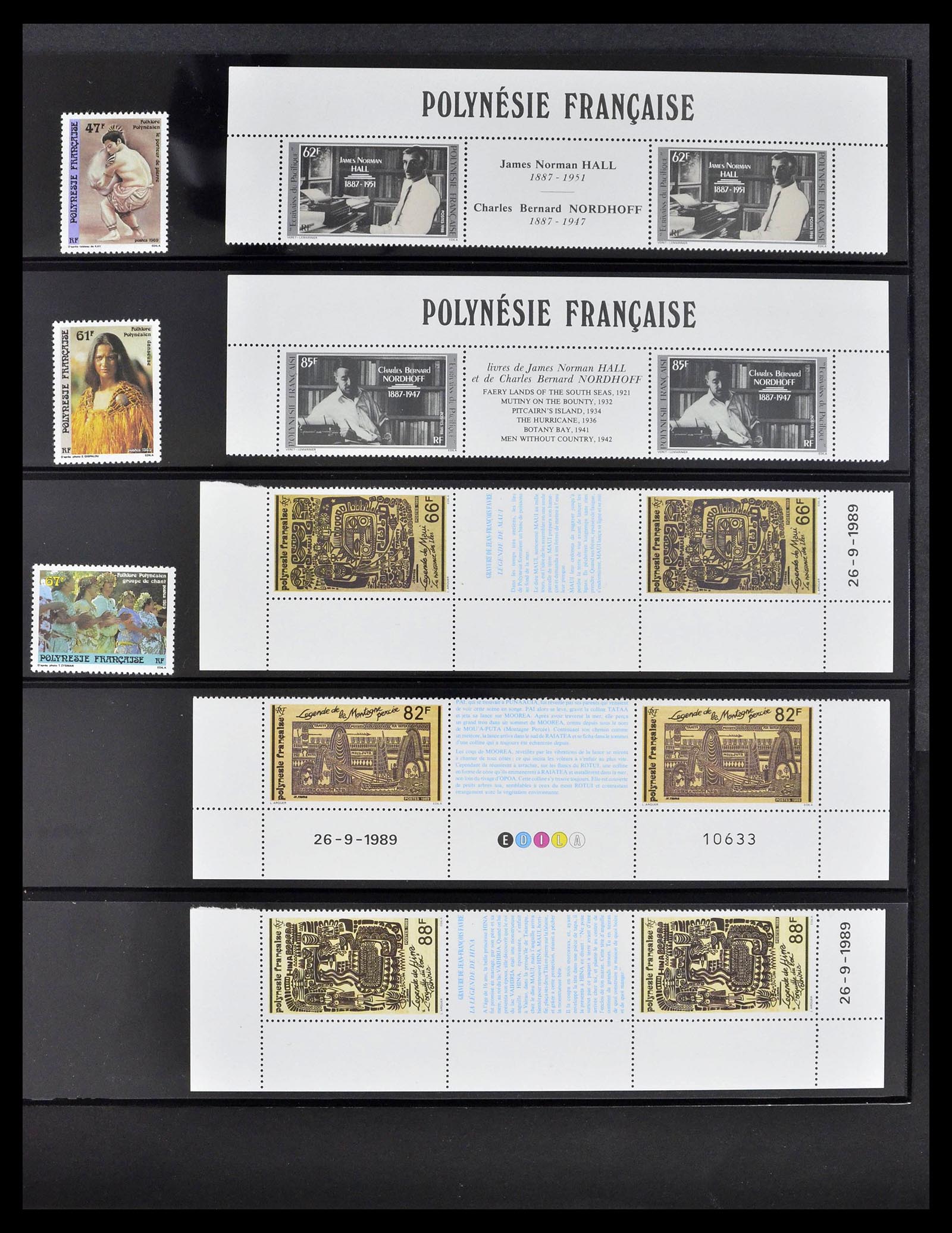 39309 0029 - Postzegelverzameling 39309 Polynesië 1948-2001.