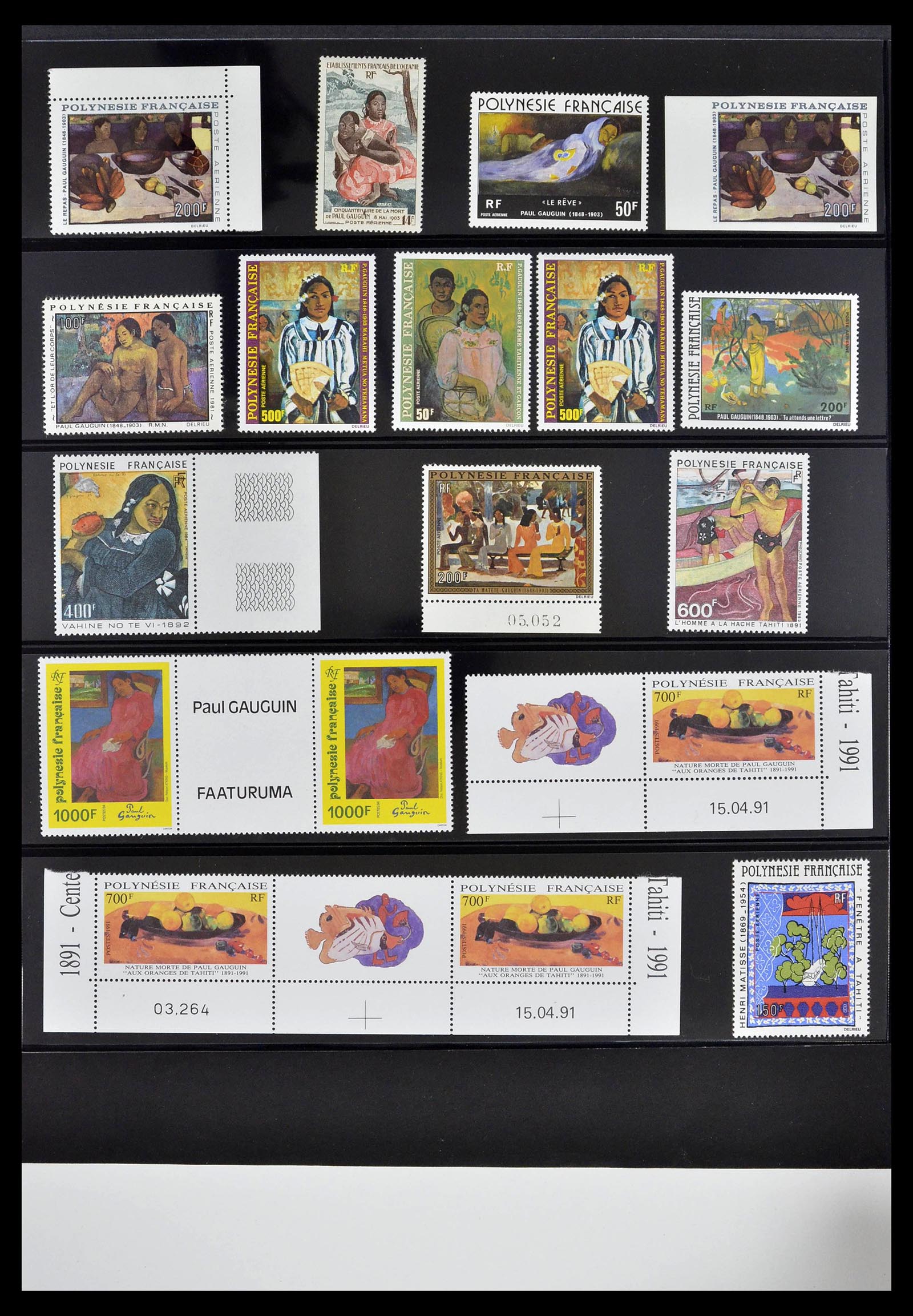39309 0030 - Stamp collection 39309 Polynesië 1948-2001.