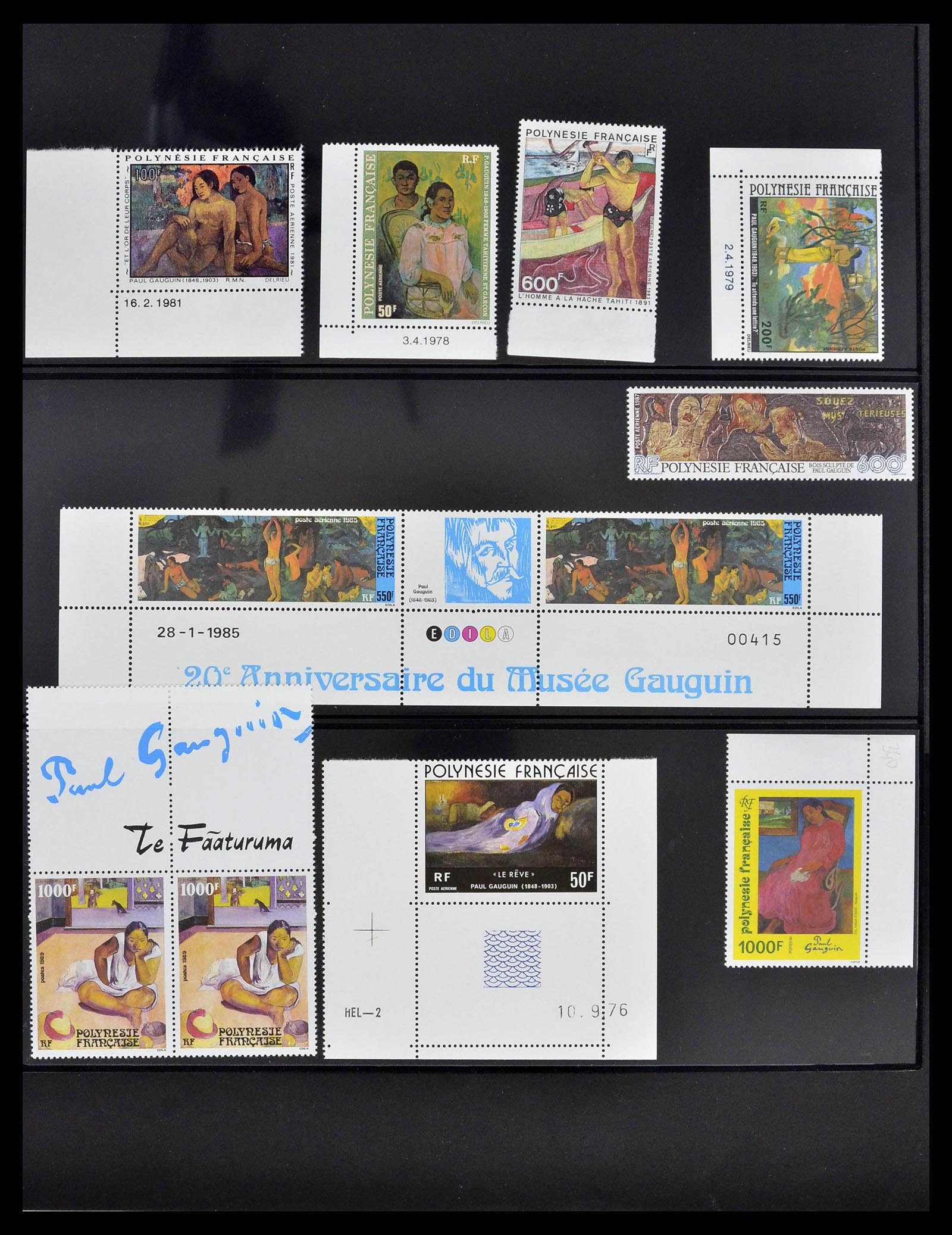39309 0031 - Stamp collection 39309 Polynesië 1948-2001.