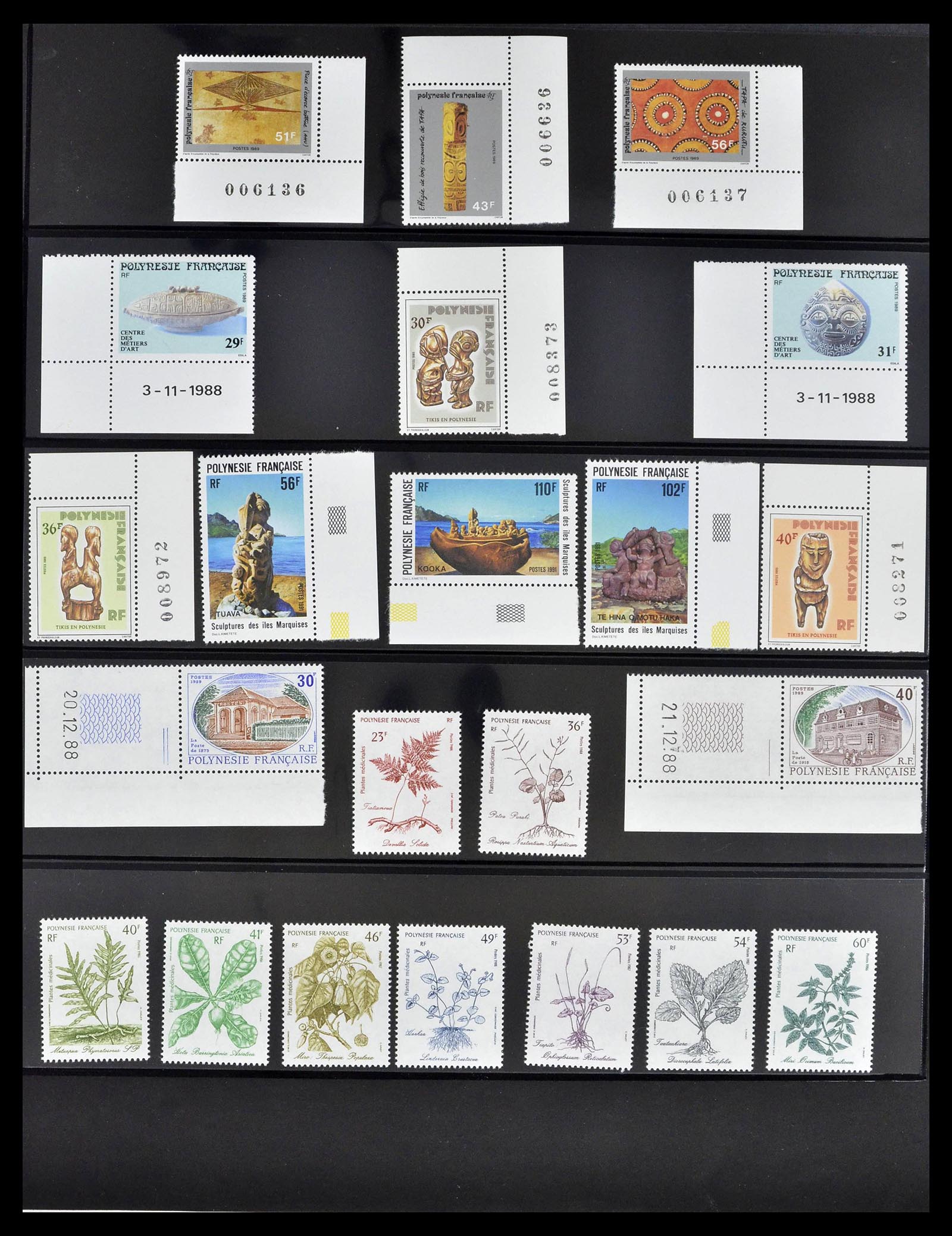 39309 0033 - Postzegelverzameling 39309 Polynesië 1948-2001.