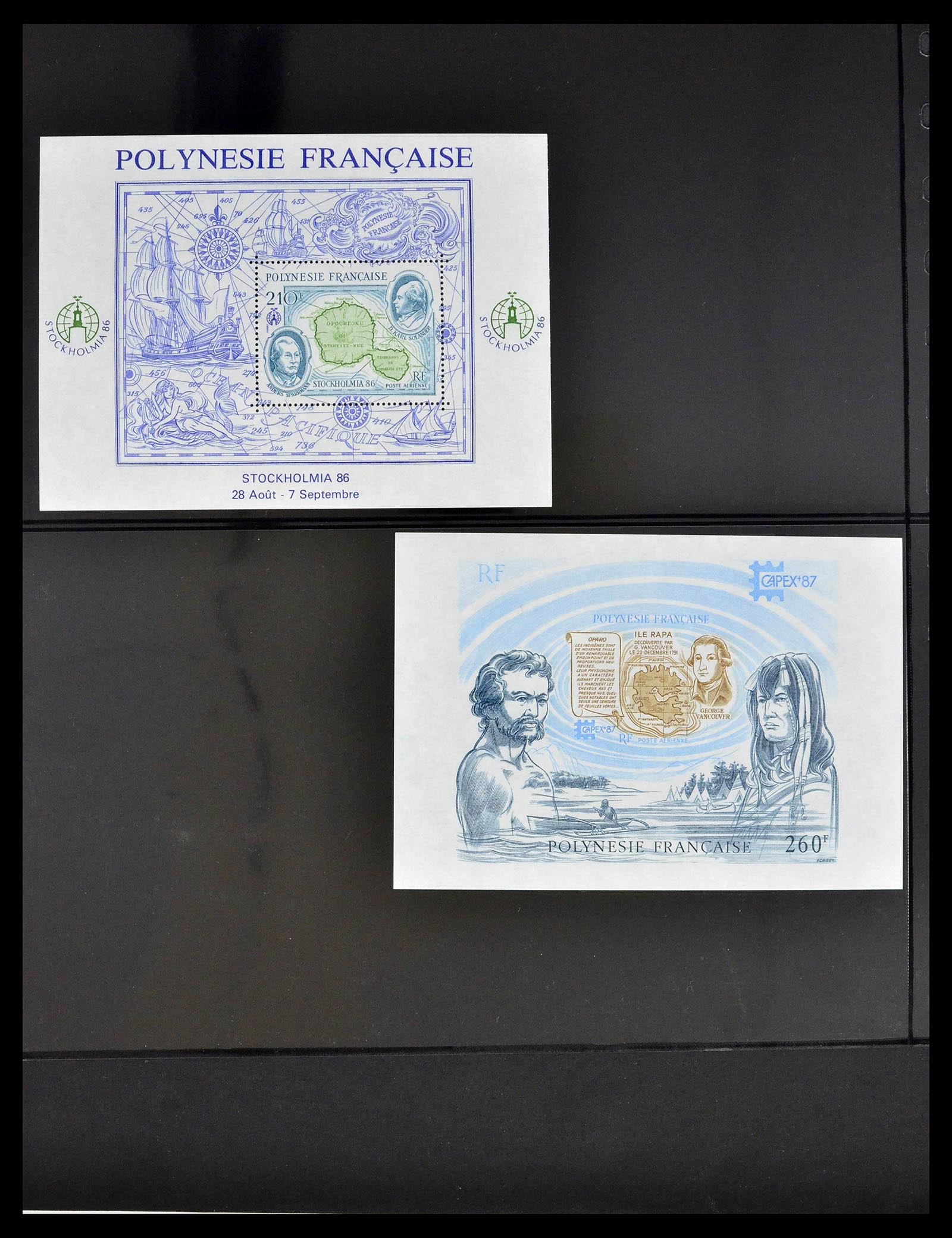 39309 0036 - Stamp collection 39309 Polynesië 1948-2001.
