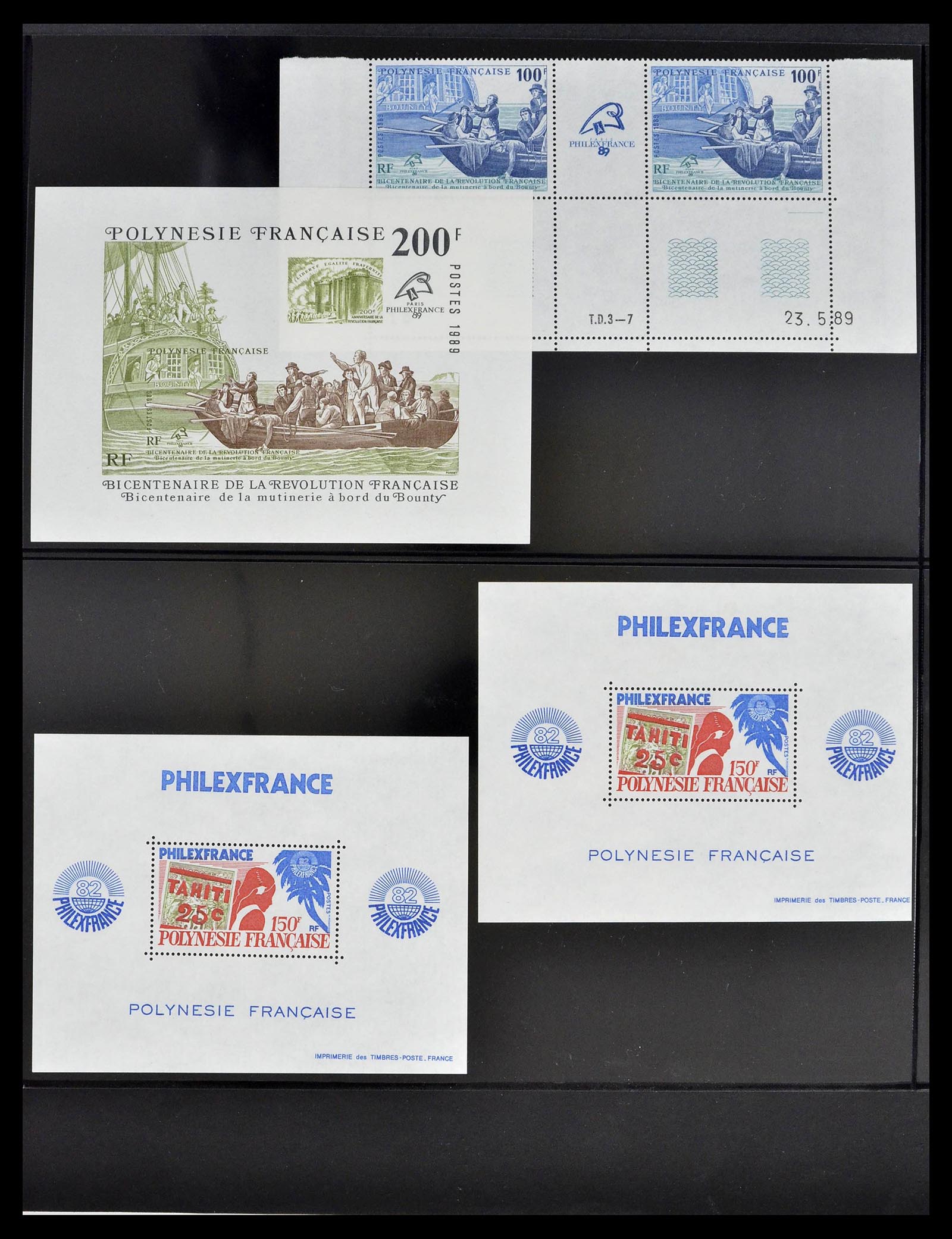 39309 0038 - Postzegelverzameling 39309 Polynesië 1948-2001.