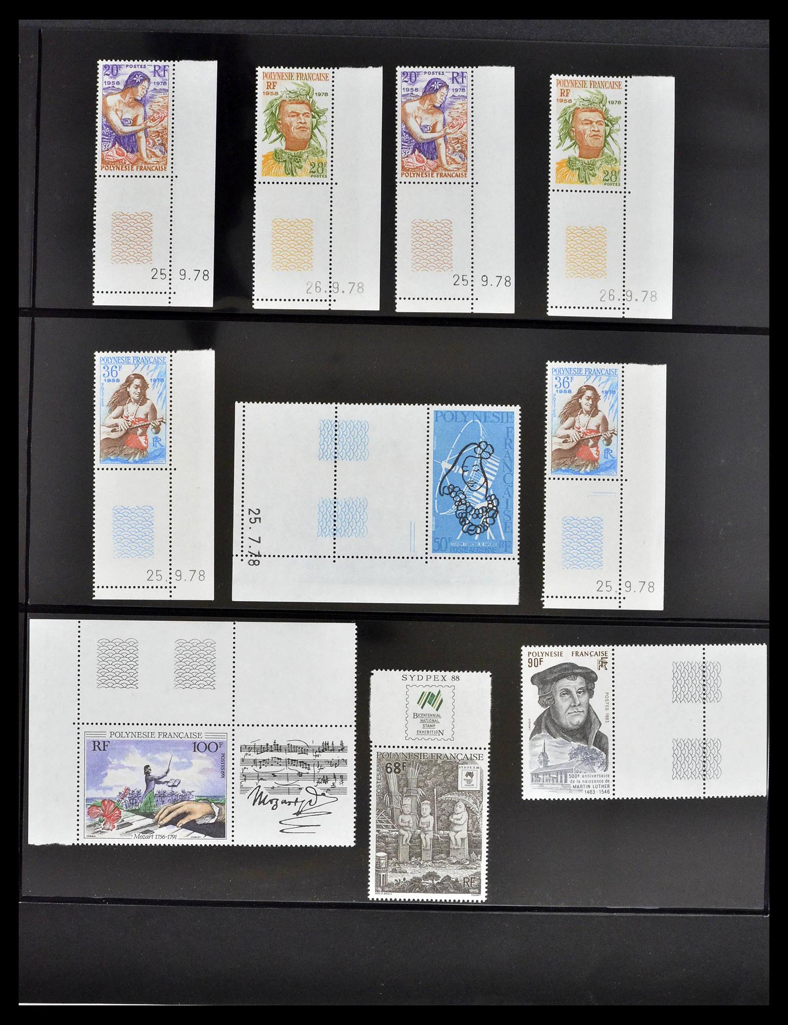 39309 0039 - Stamp collection 39309 Polynesië 1948-2001.