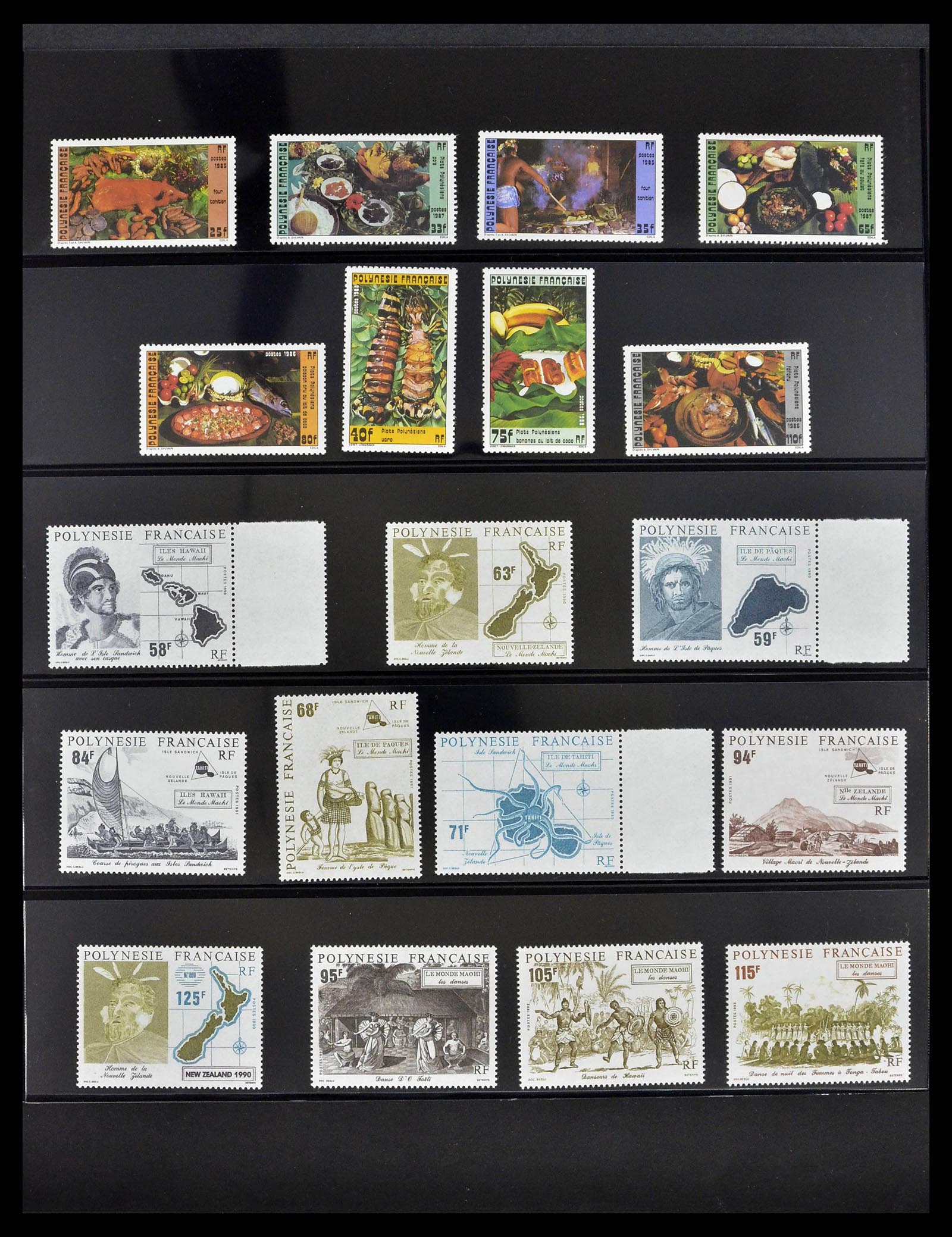 39309 0042 - Postzegelverzameling 39309 Polynesië 1948-2001.