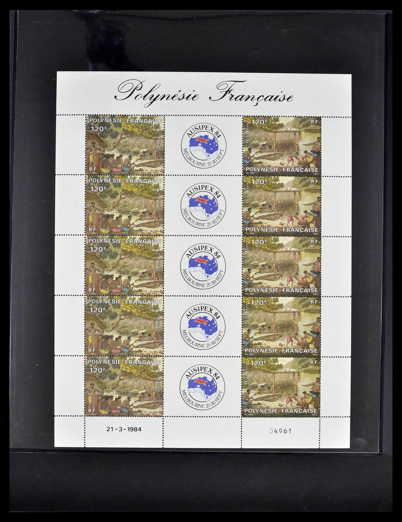 39309 0046 - Postzegelverzameling 39309 Polynesië 1948-2001.