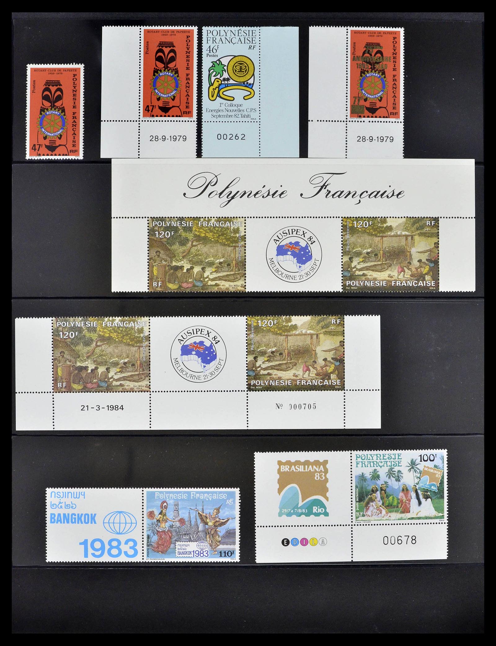 39309 0047 - Postzegelverzameling 39309 Polynesië 1948-2001.