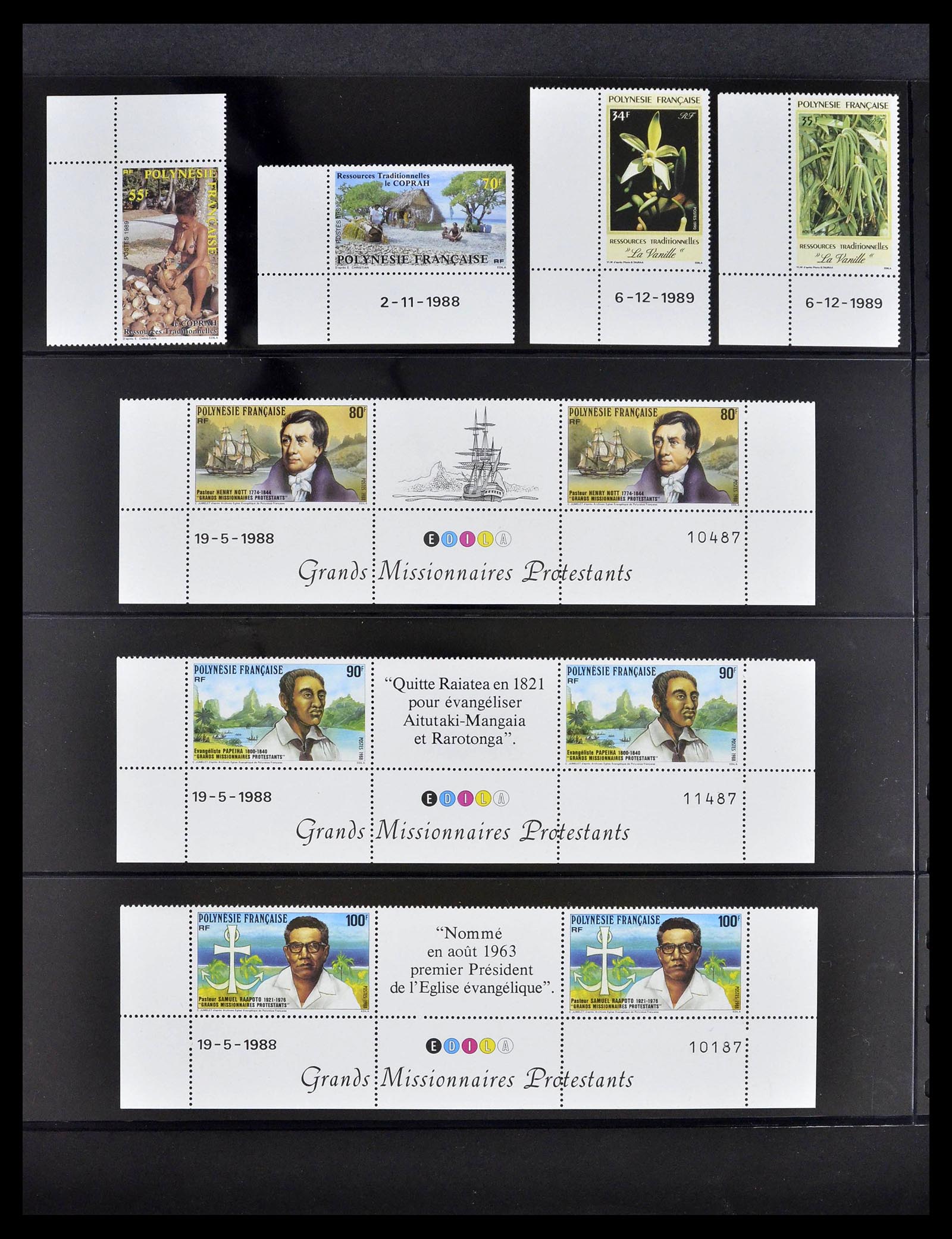 39309 0048 - Postzegelverzameling 39309 Polynesië 1948-2001.