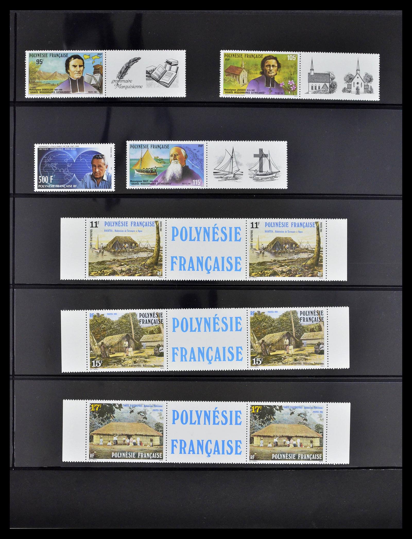 39309 0051 - Postzegelverzameling 39309 Polynesië 1948-2001.
