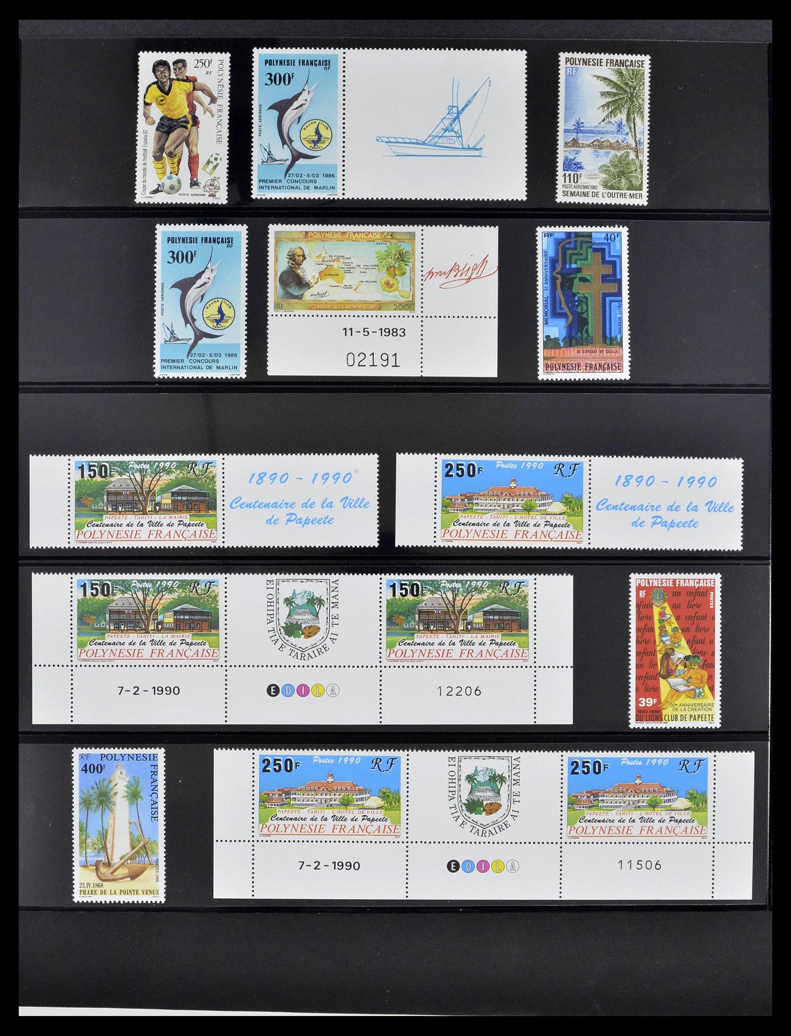 39309 0052 - Postzegelverzameling 39309 Polynesië 1948-2001.