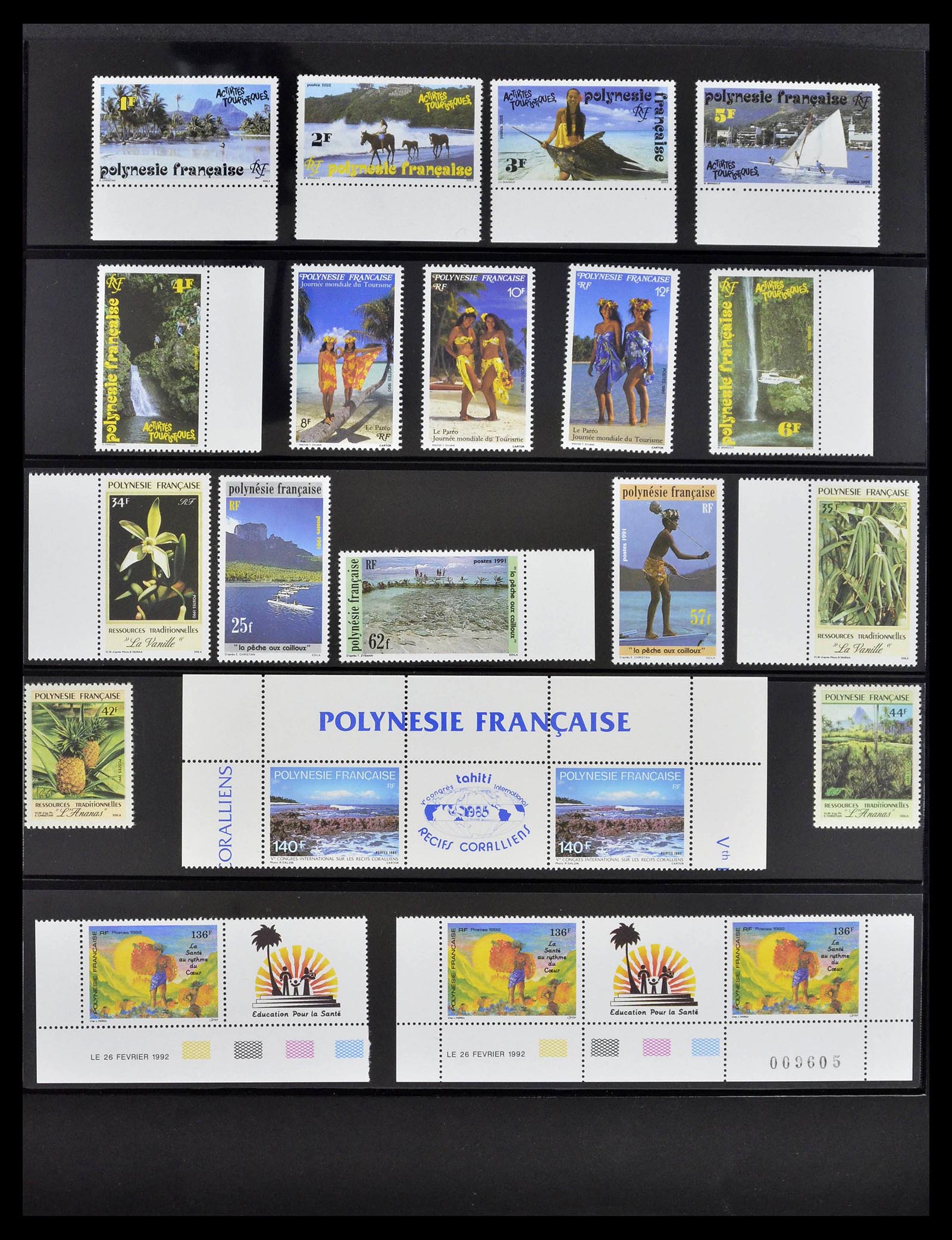 39309 0055 - Postzegelverzameling 39309 Polynesië 1948-2001.