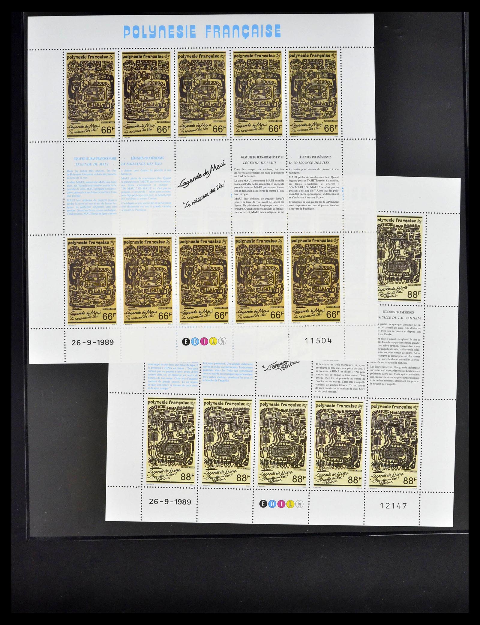 39309 0057 - Postzegelverzameling 39309 Polynesië 1948-2001.
