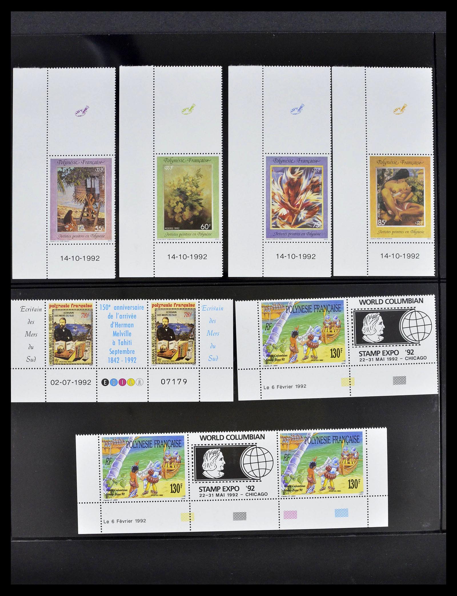 39309 0064 - Postzegelverzameling 39309 Polynesië 1948-2001.