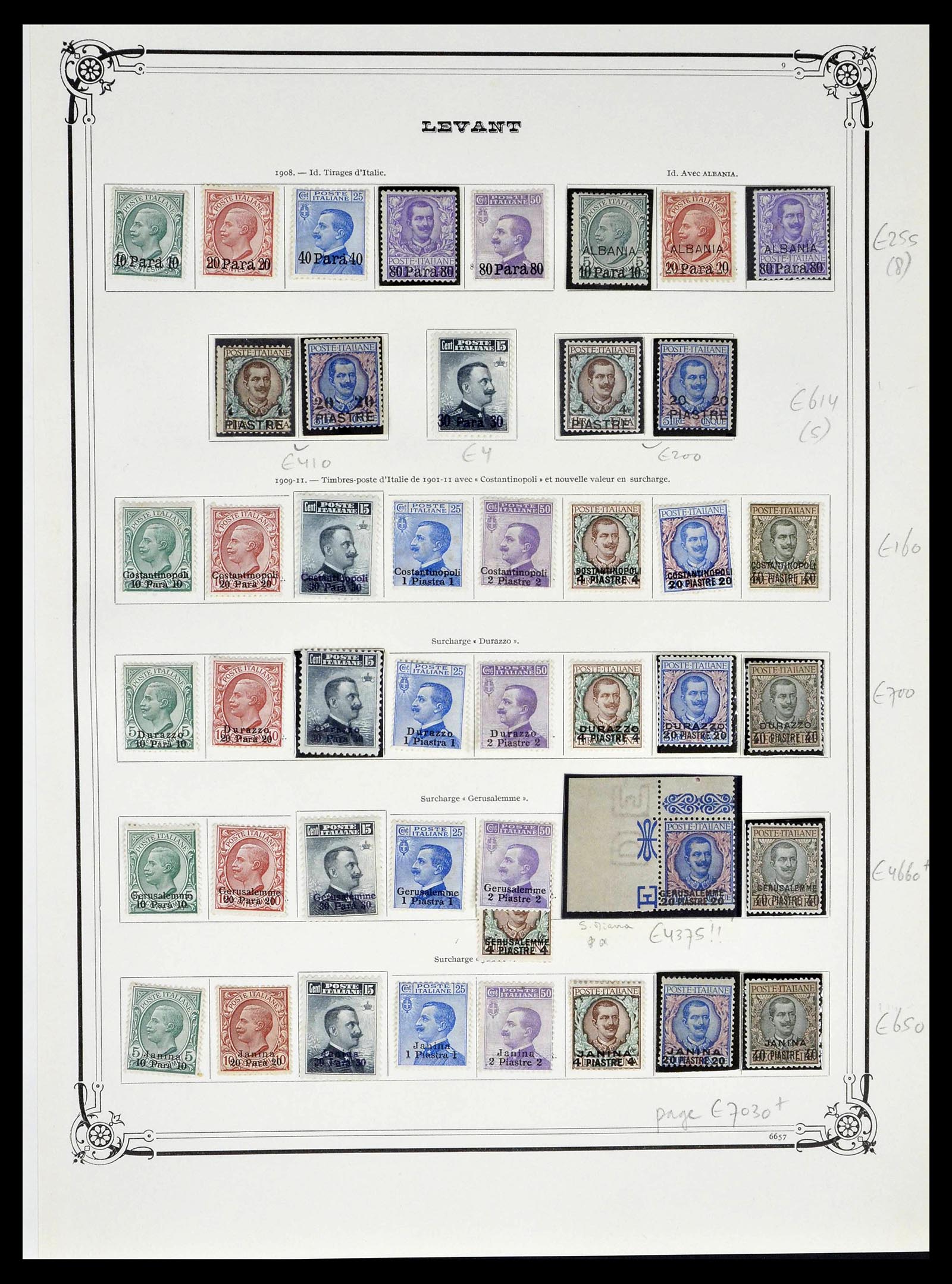 39310 0002 - Stamp collection 39310 Italian Levant 1874-1923.