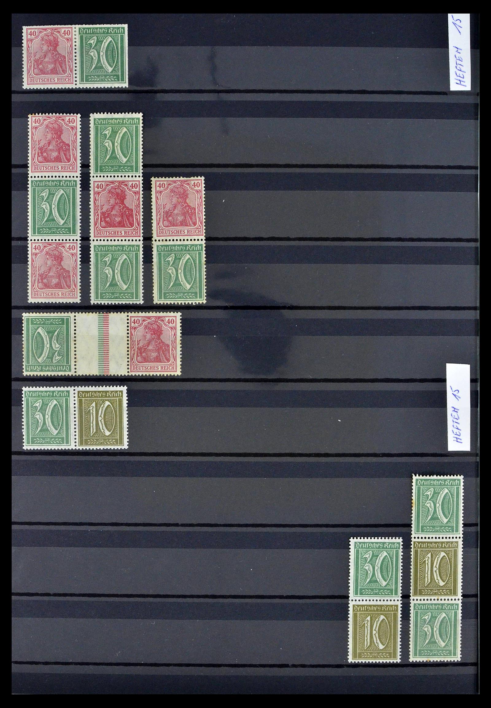 39311 0004 - Stamp collection 39311 German Reich combinations 1910-1941.