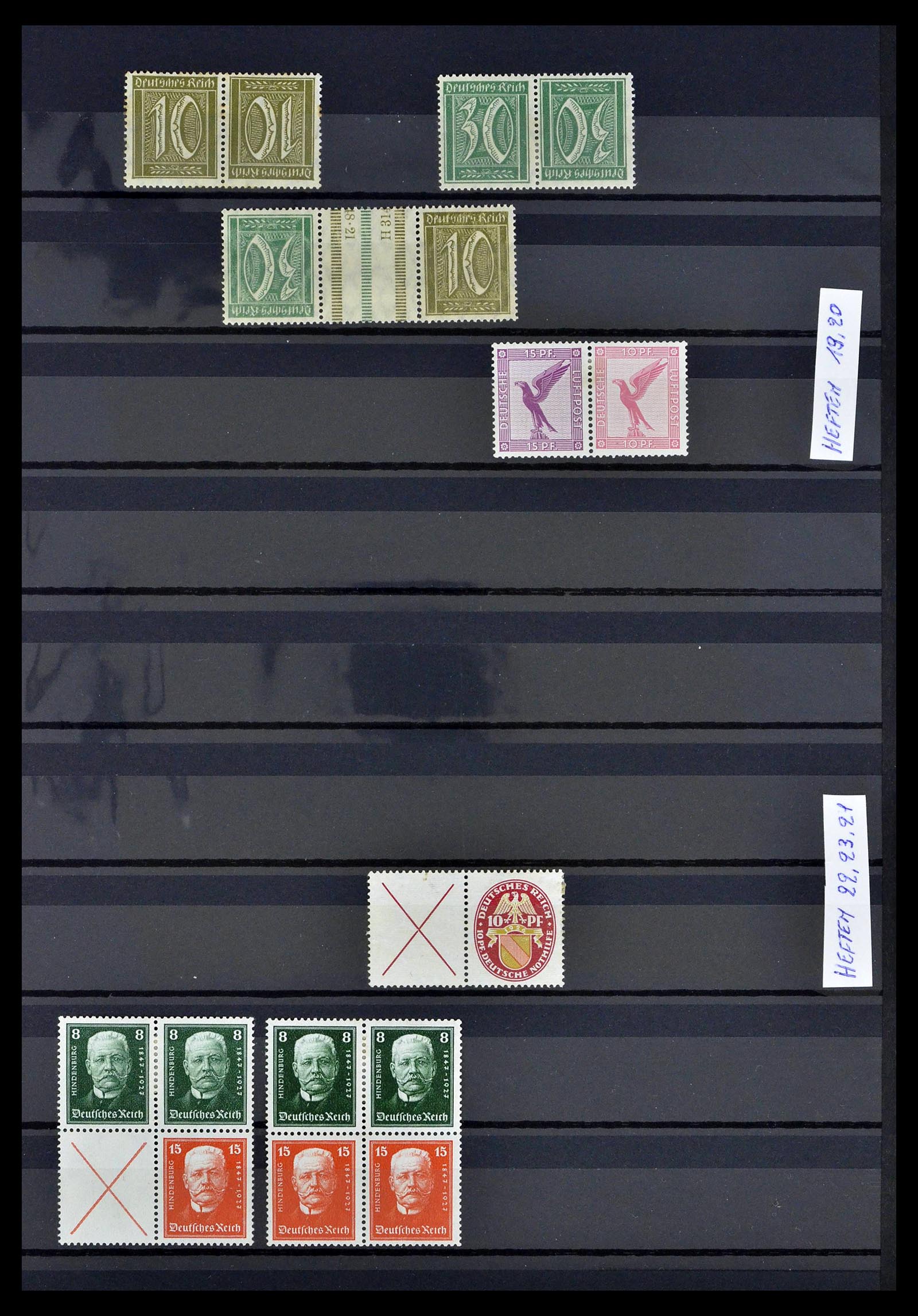 39311 0005 - Postzegelverzameling 39311 Duitse Rijk combinaties 1910-1941.