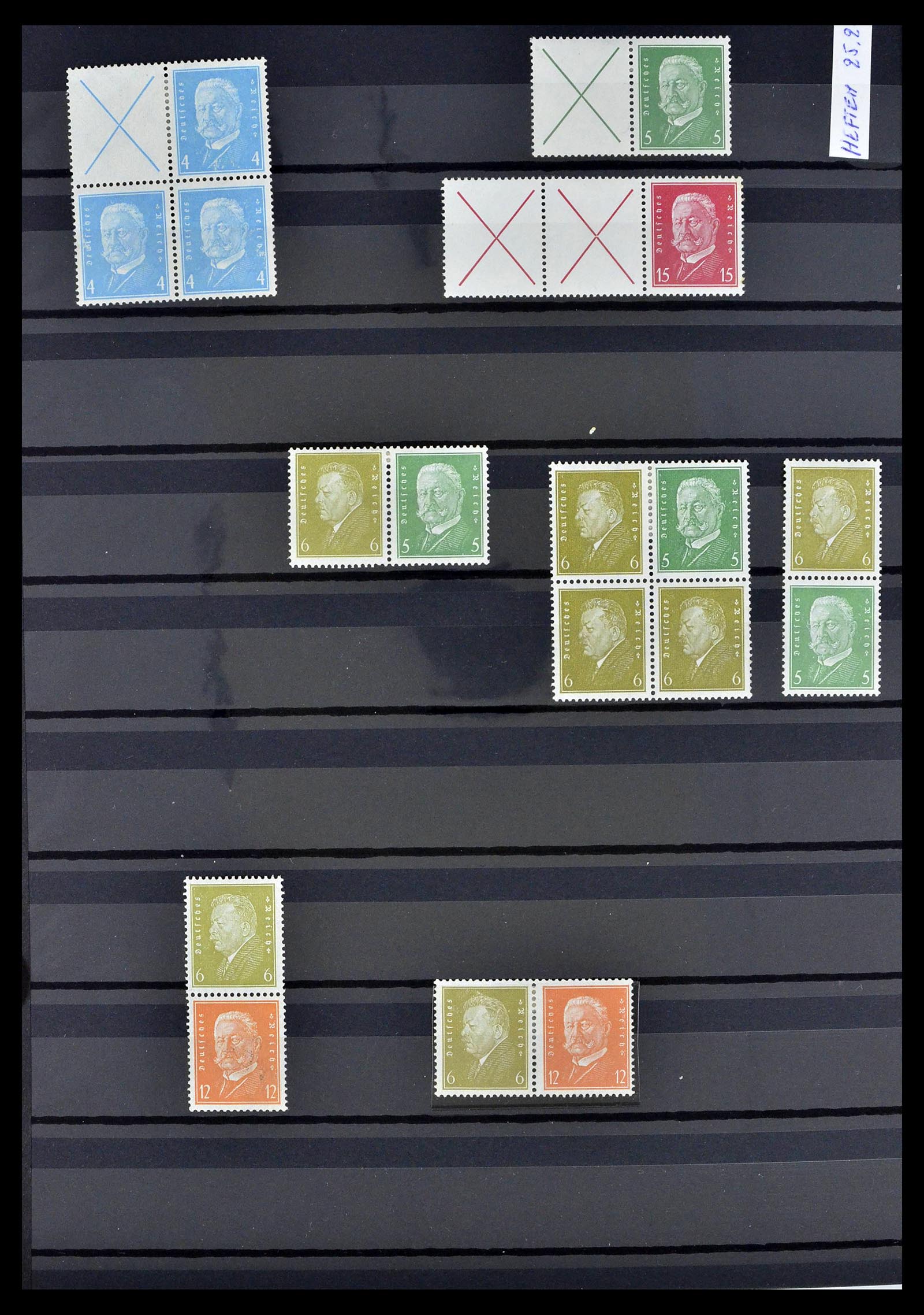 39311 0006 - Postzegelverzameling 39311 Duitse Rijk combinaties 1910-1941.