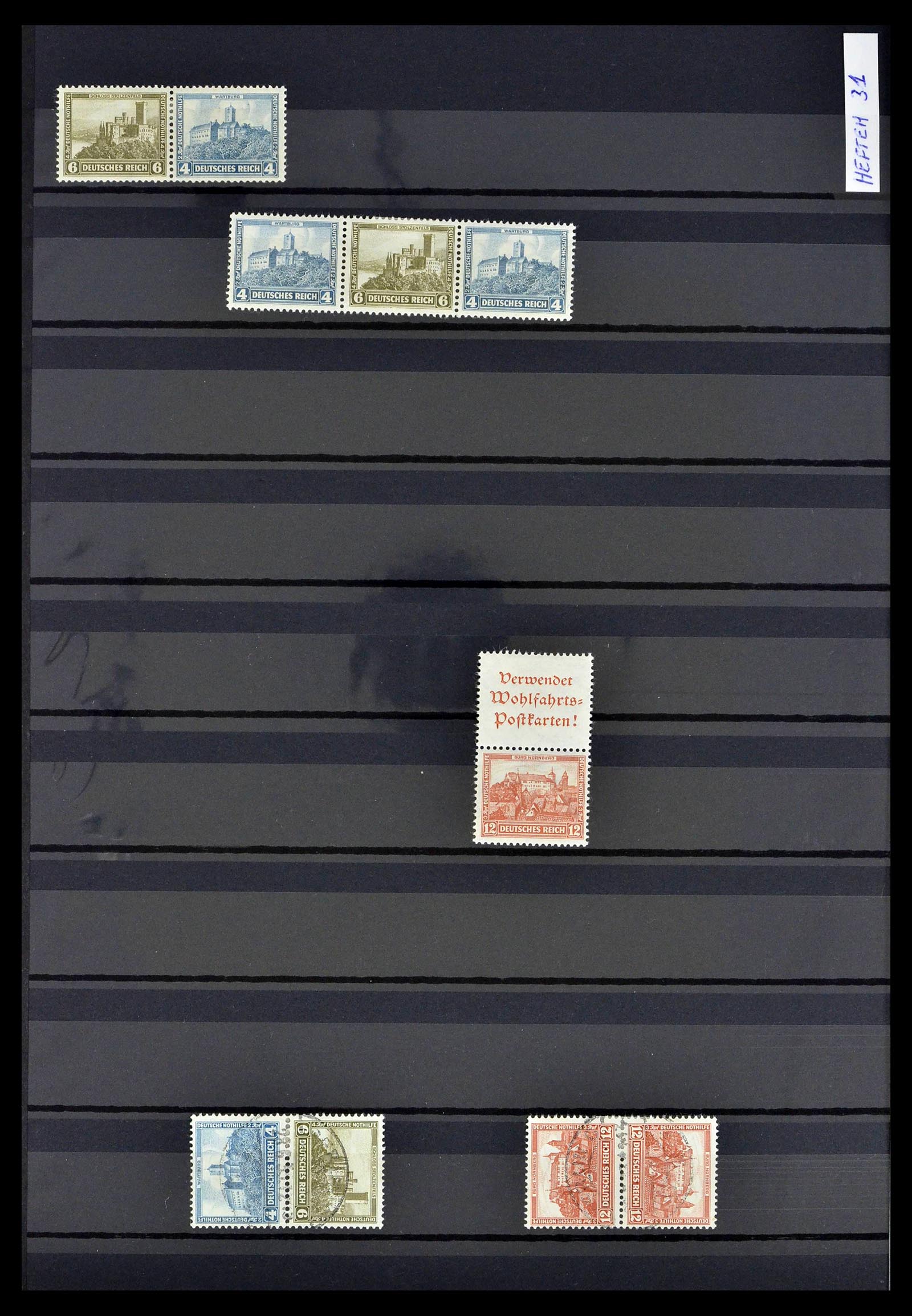 39311 0012 - Postzegelverzameling 39311 Duitse Rijk combinaties 1910-1941.