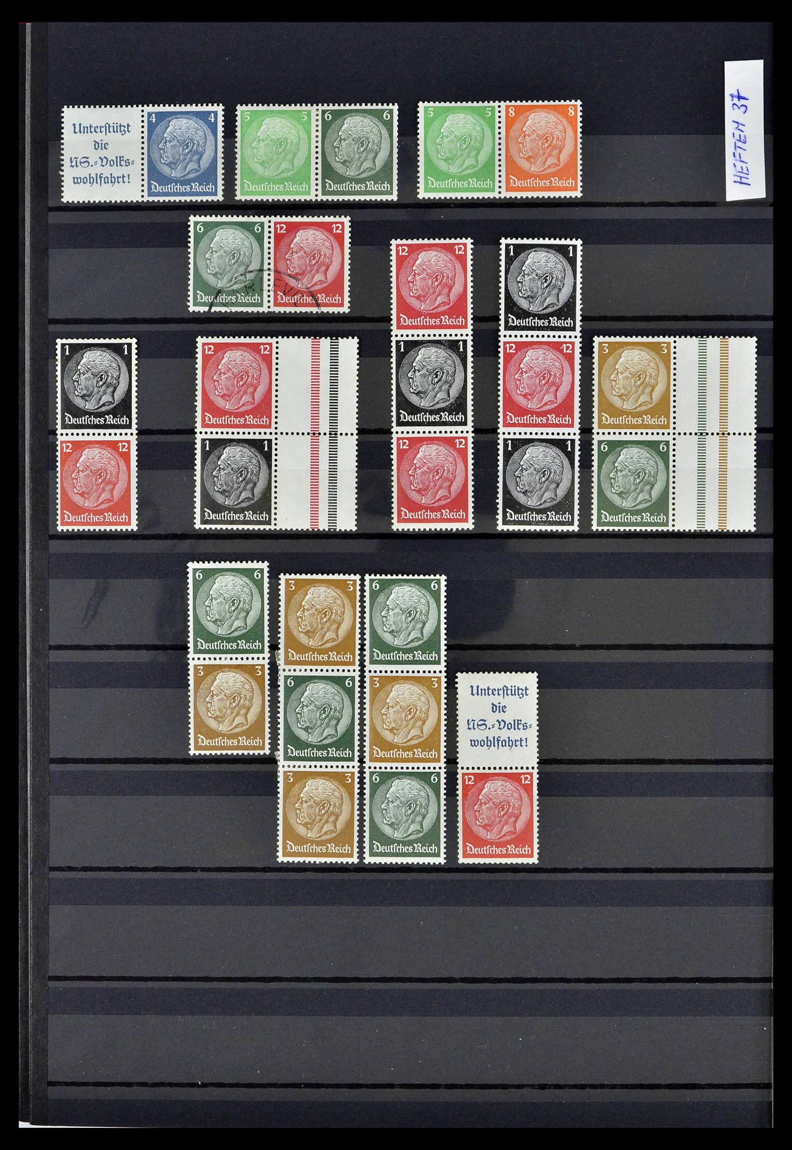 39311 0019 - Postzegelverzameling 39311 Duitse Rijk combinaties 1910-1941.